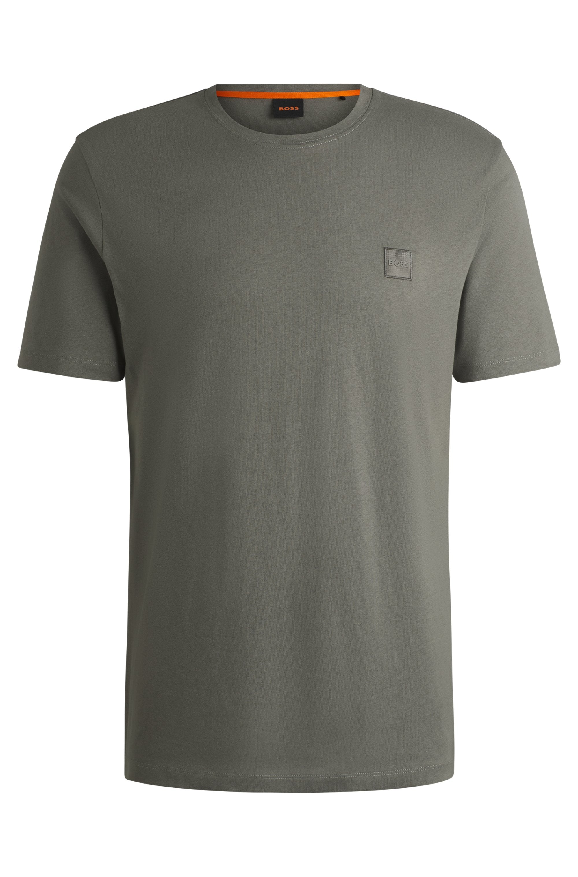 Boss Orange Herren T-Shirts kurz  Open Grey