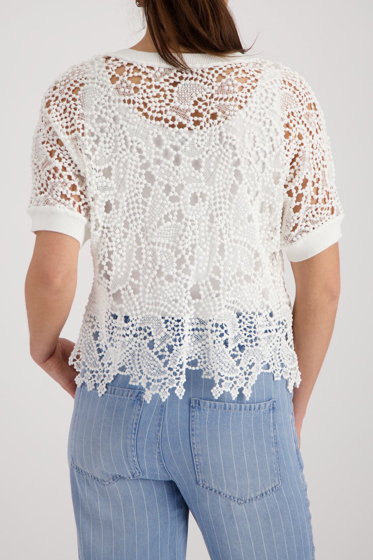 Monari Damen Pullover Cream