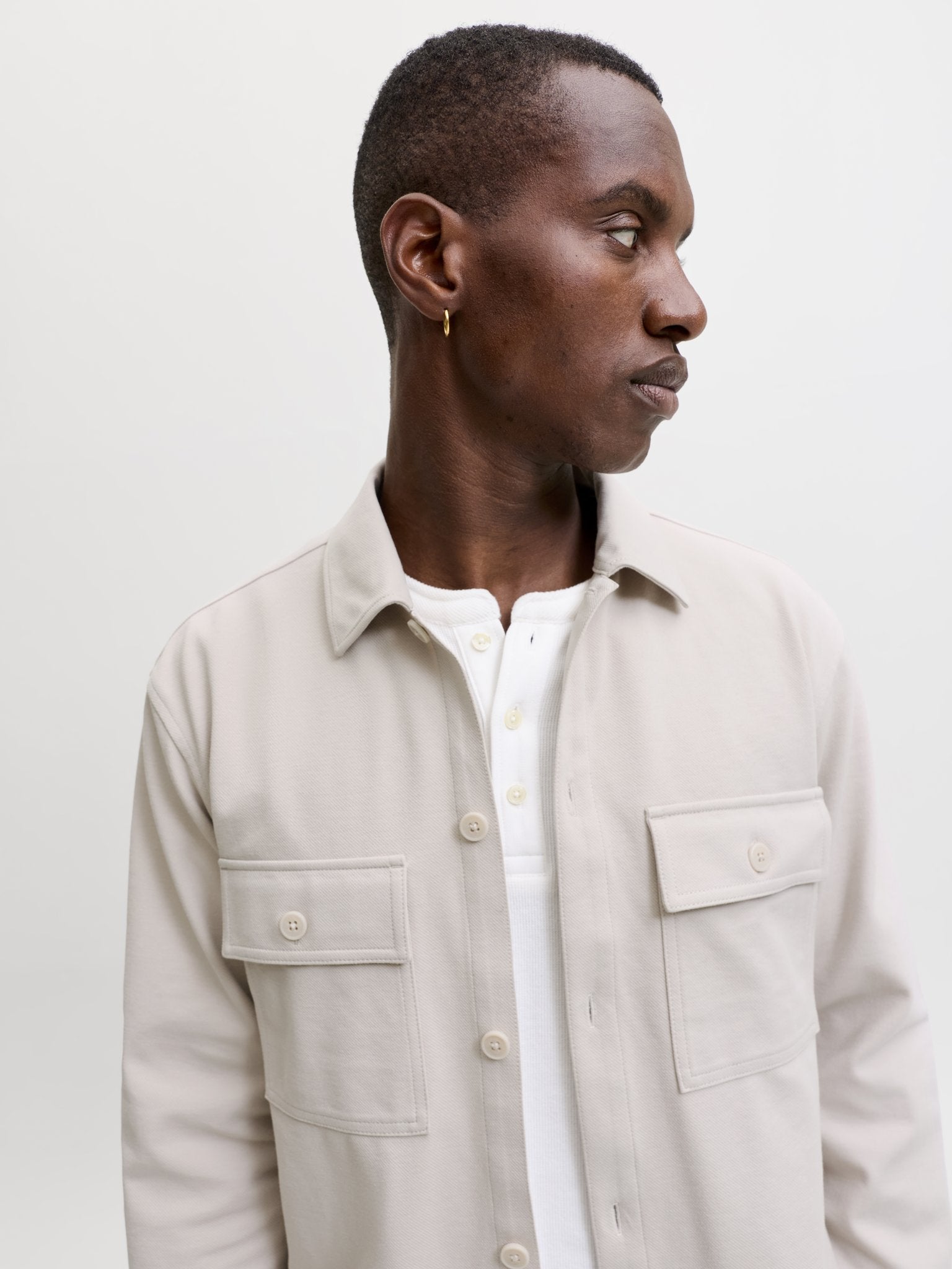 Jack & Jones Herren Hemden lang Moonbeam