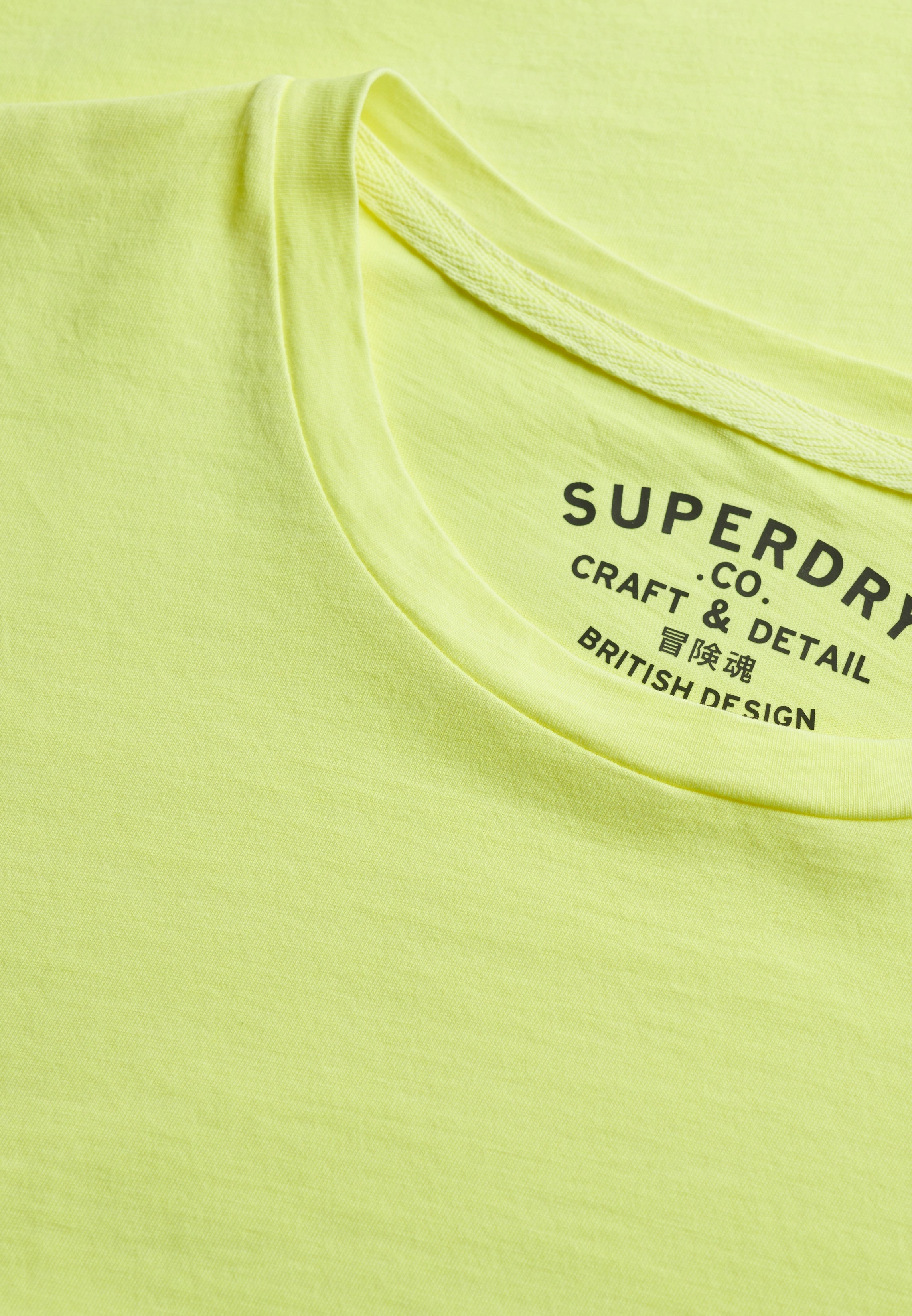 Superdry Men Herren T-Shirts kurz Jz Neon Yellow