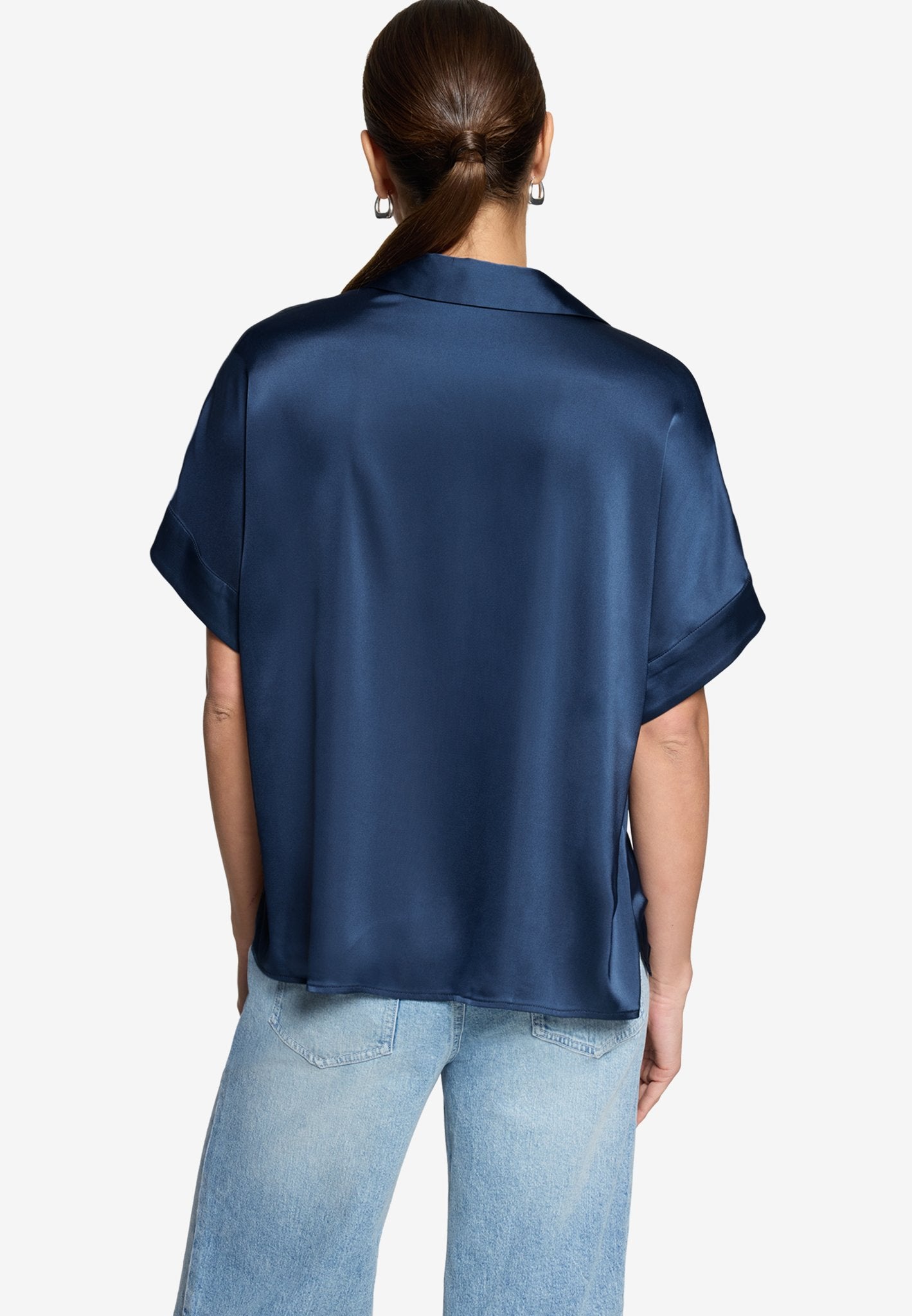 Zero Damen Blusen kurz Sargasso Sea