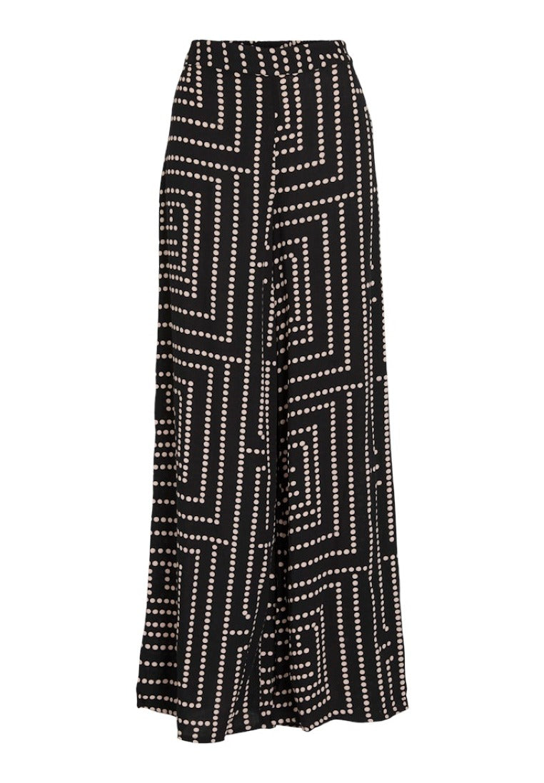 Vila Damen Hosen Black Beauty/Kl