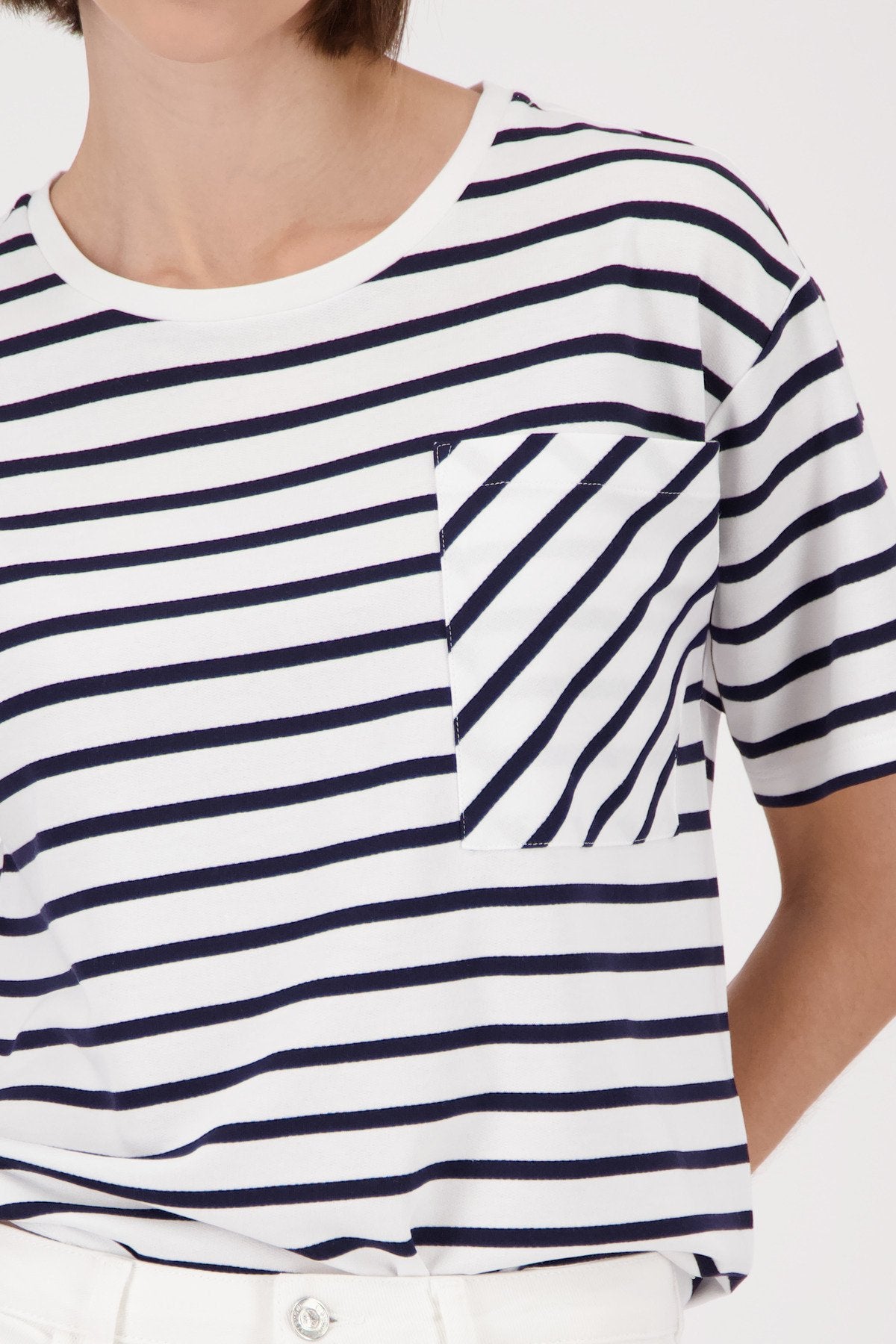 Monari Damen T-Shirts  Marine Ring