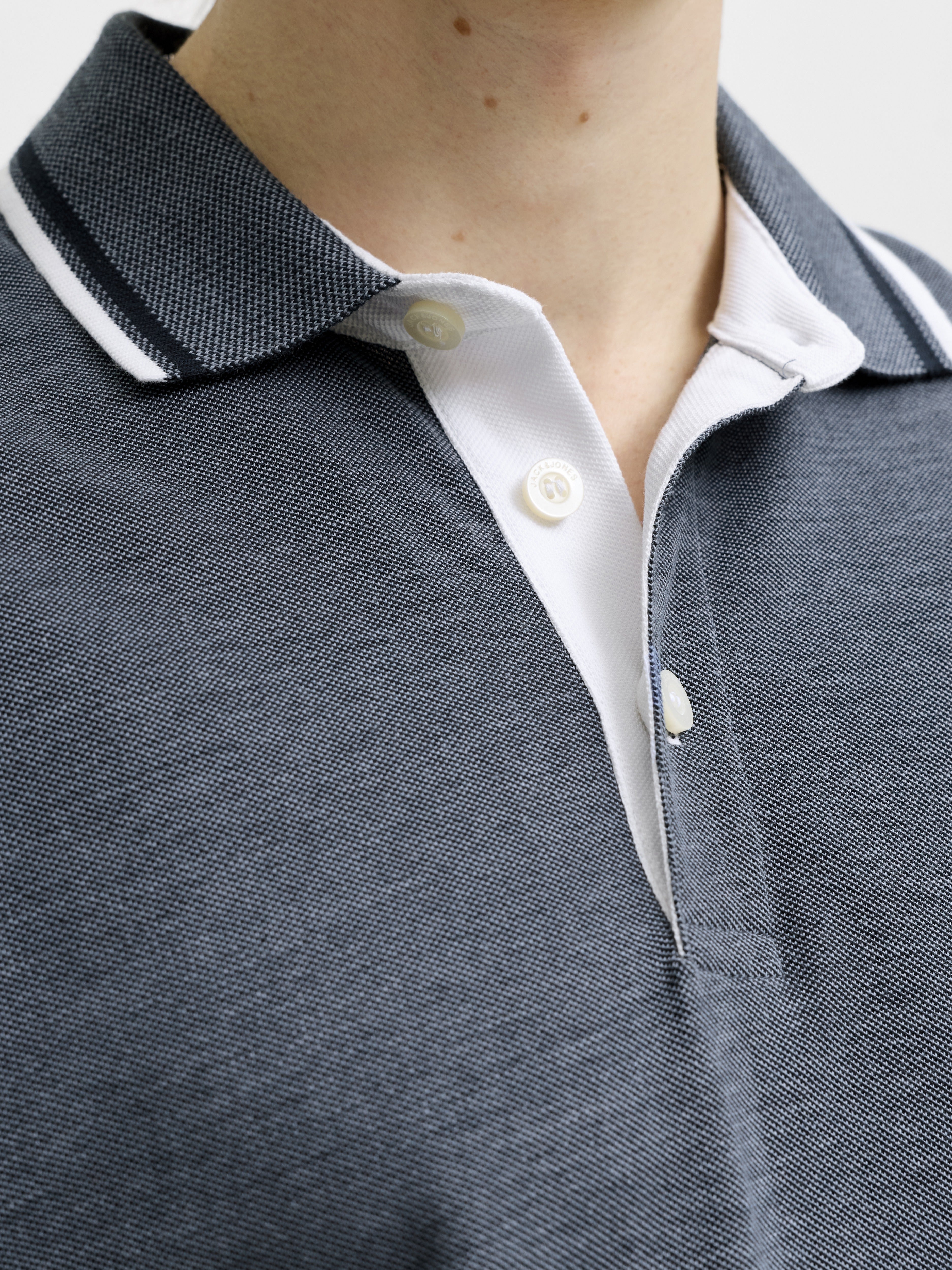Jack & Jones Herren Polo-Shirts Blue Mirage/Pla