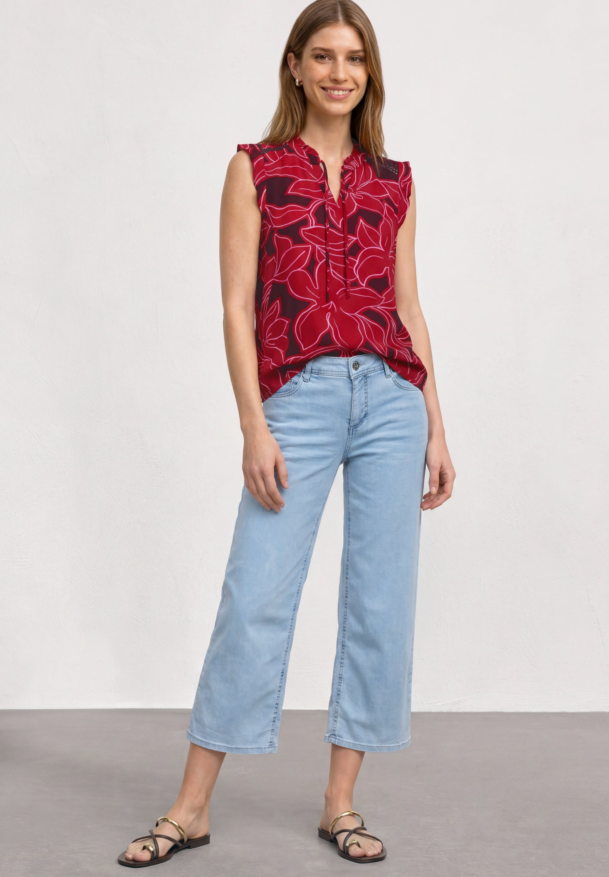 Street One Damen T-Shirts  Salsa Red