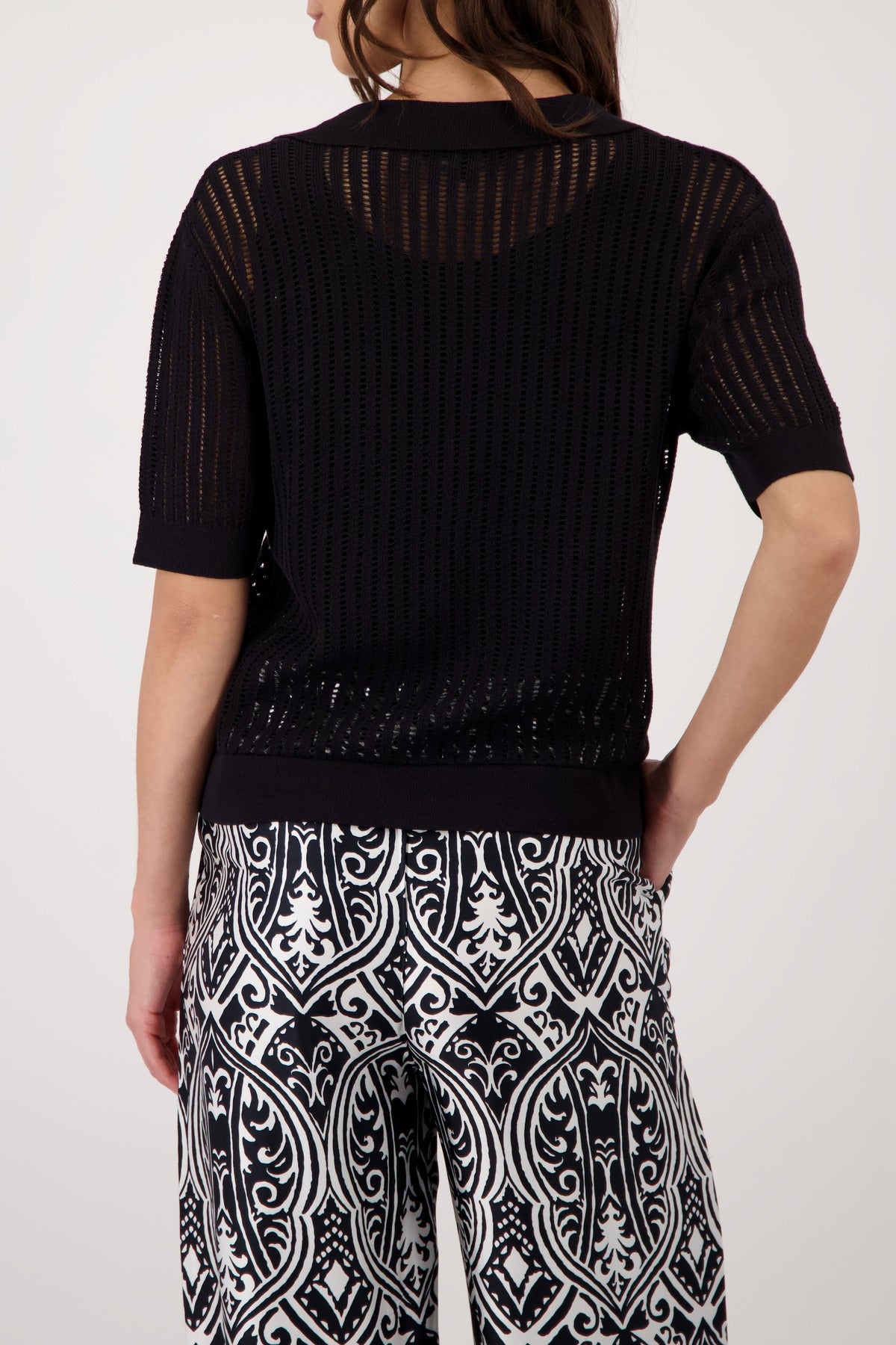 Monari Damen Pullover Schwarz