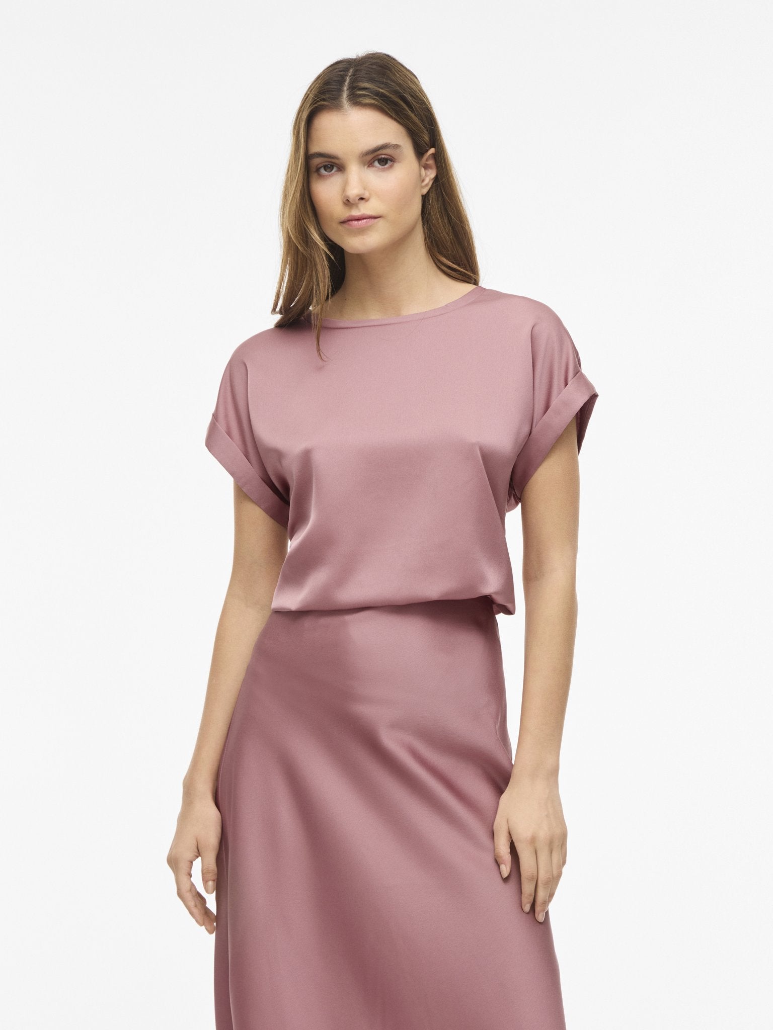 Vila Damen Tops Nostalgia Rose