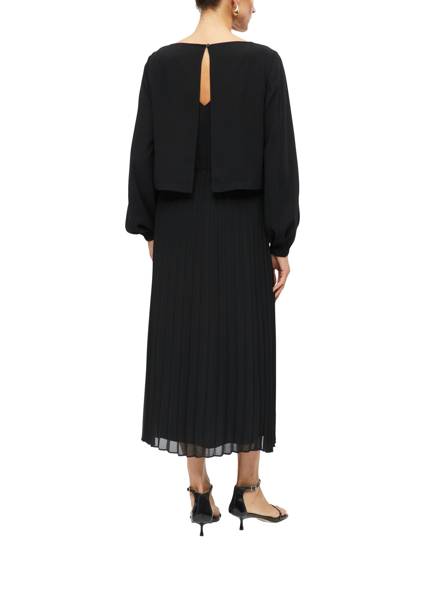 S. Oliver black Damen Kleider Grey/Black
