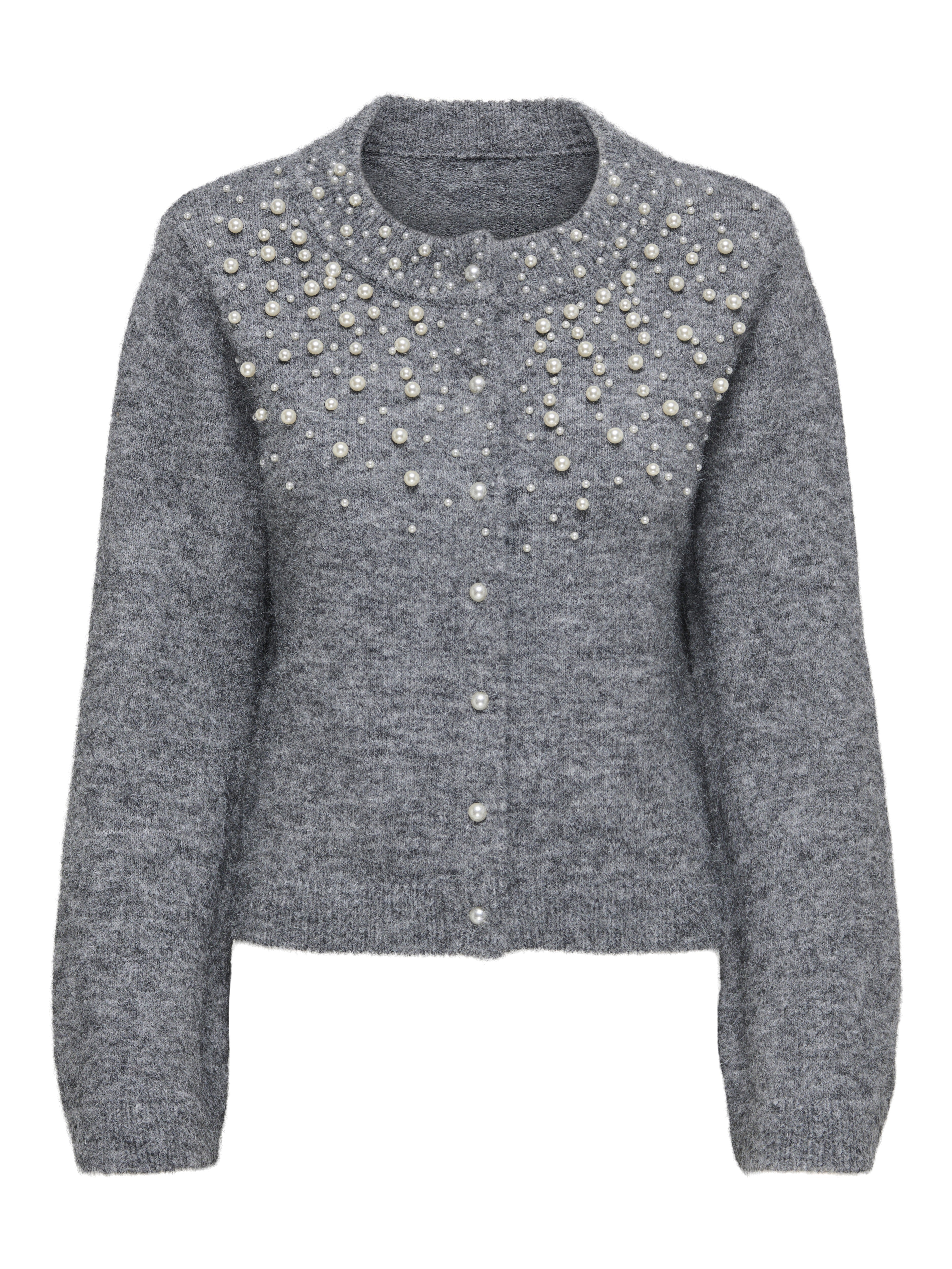 Only Damen Strickjacken Medium Grey Mel