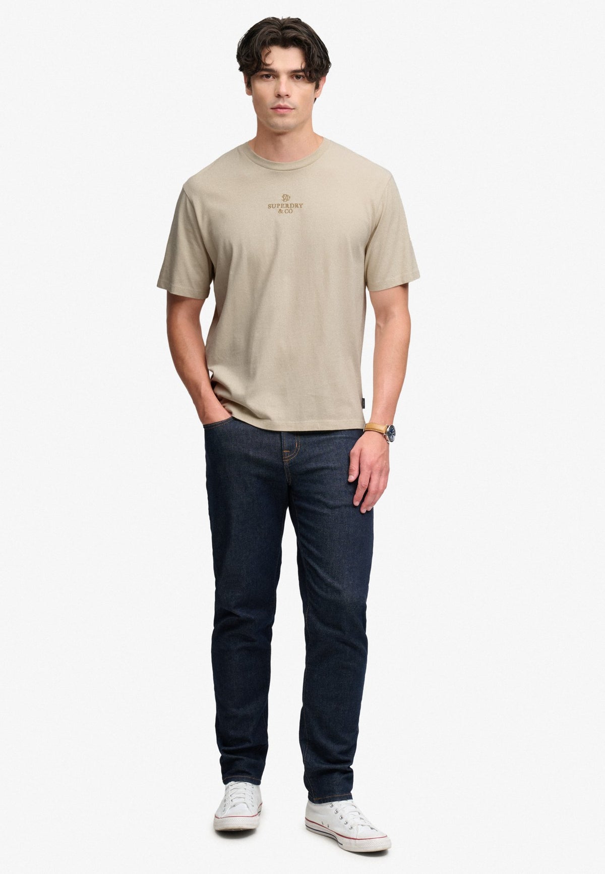 Superdry Herren Sweatshirts Me Shell White
