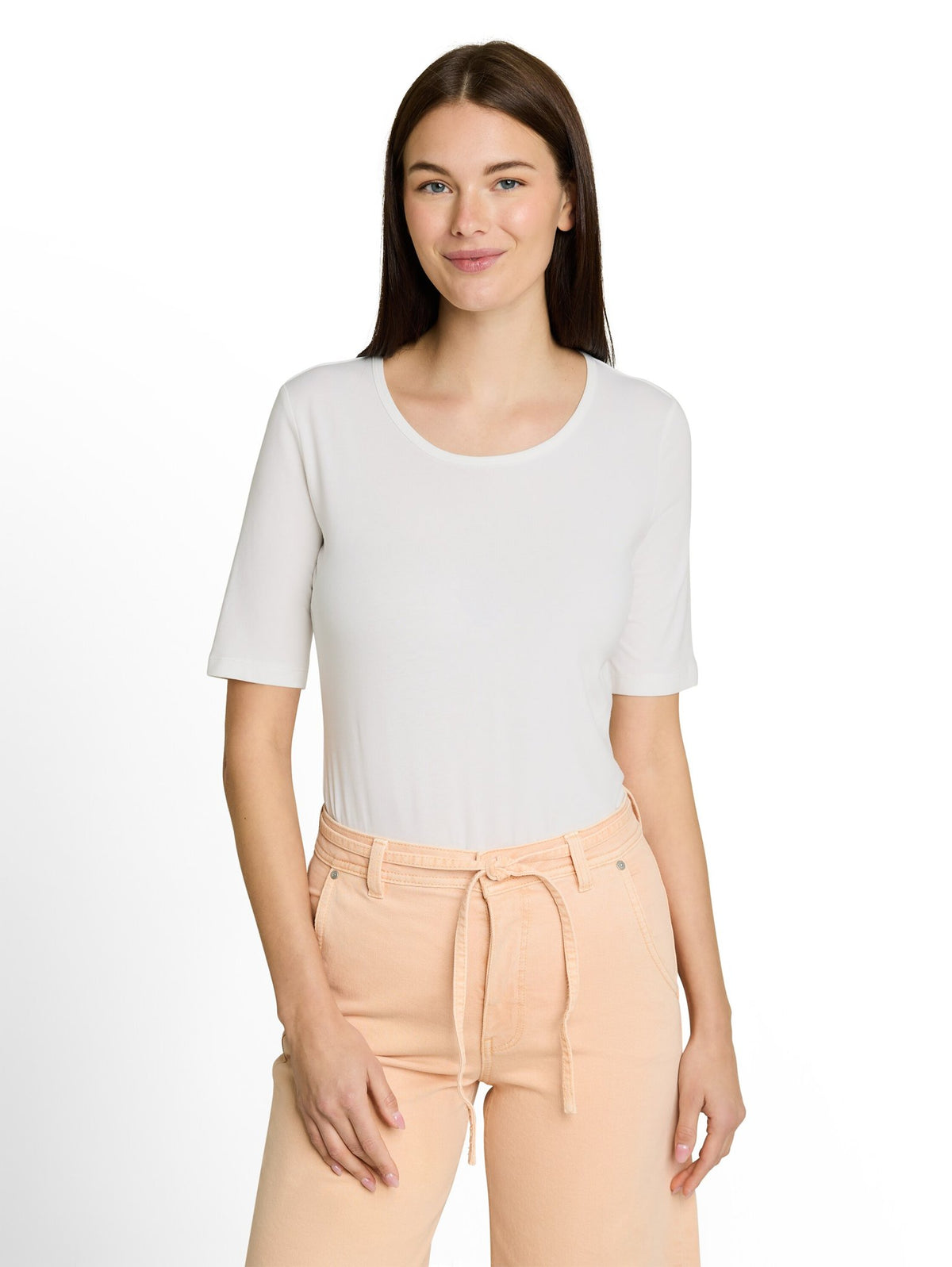 Tom Tailor Damen T-Shirts Whisper White