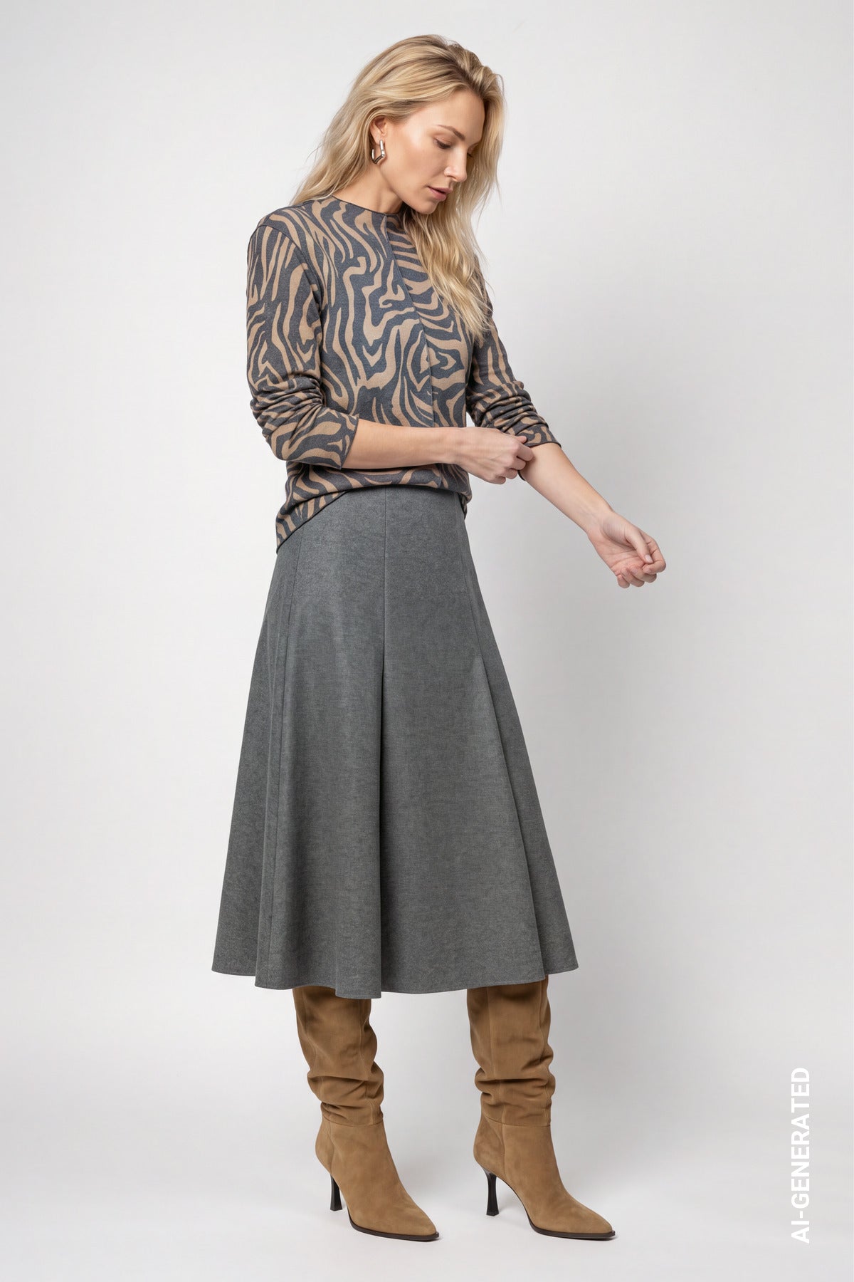 Monari Damen T-Shirts  Brown Sugar