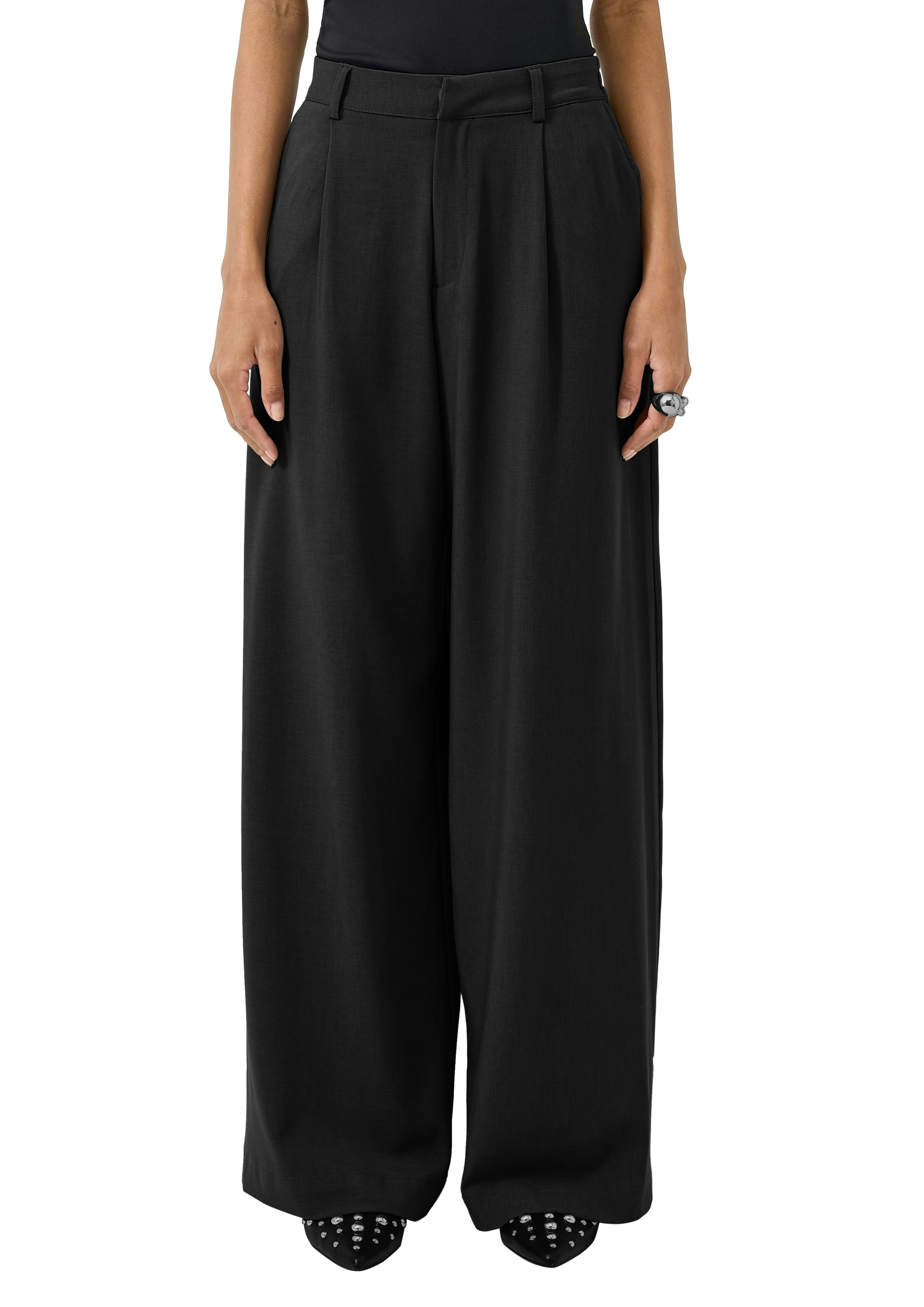 QS by S.Oliver Damen Hosen  Grey/Black