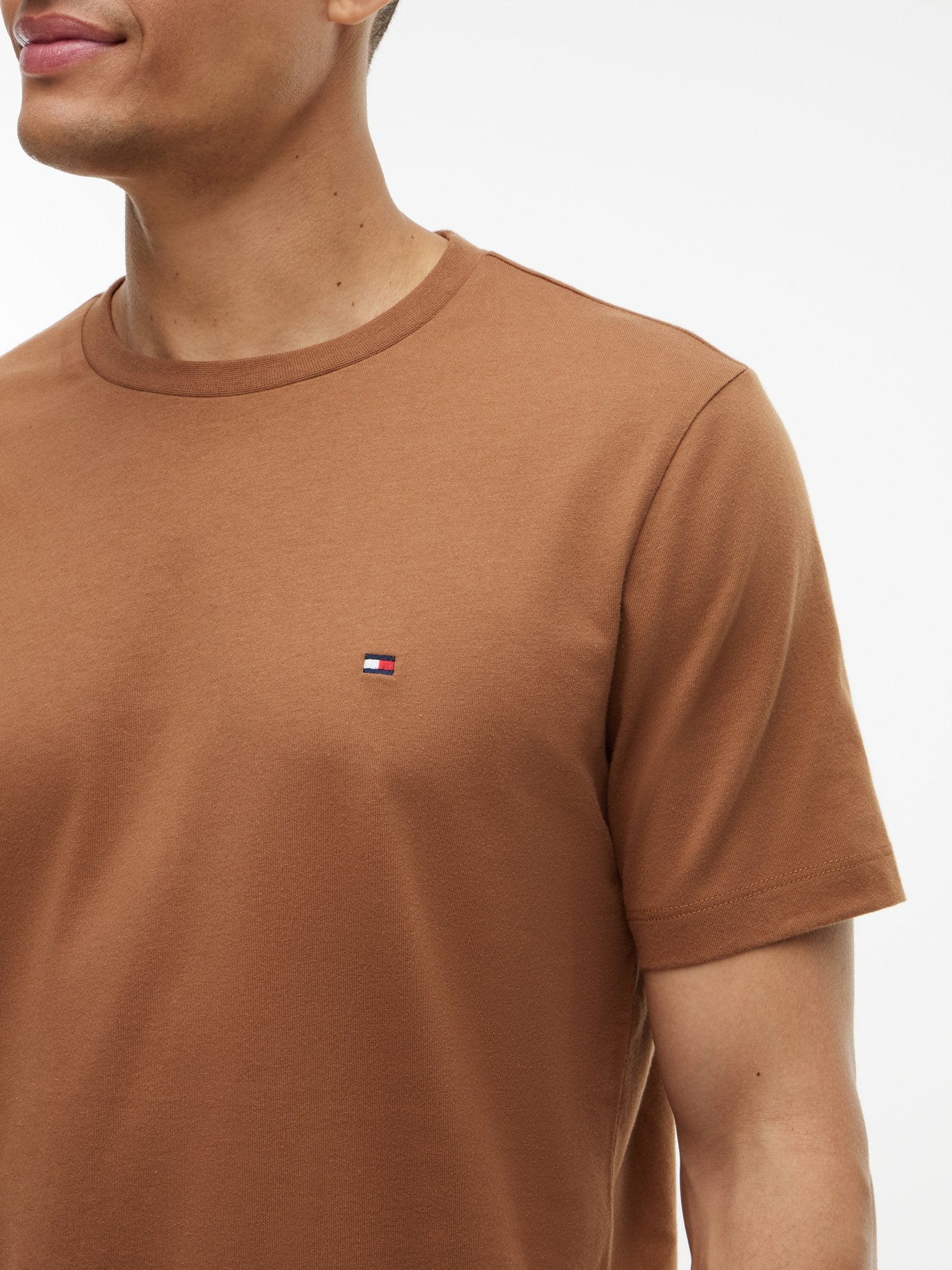 Tommy Hilfiger Herren T-Shirts kurz Gvh Brown
