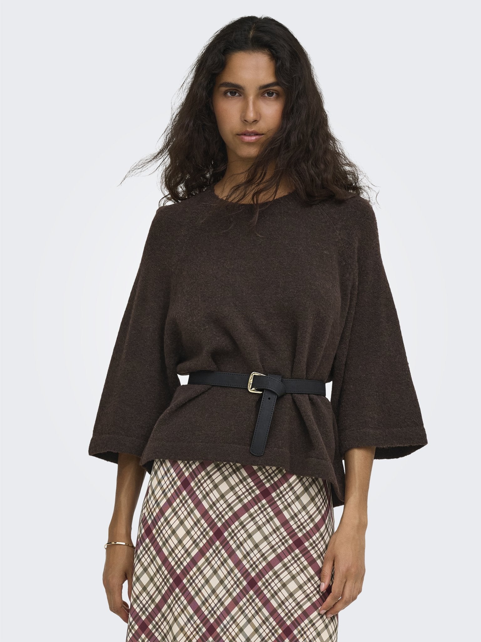 only Damen Pullover Coffee Bean/Mel