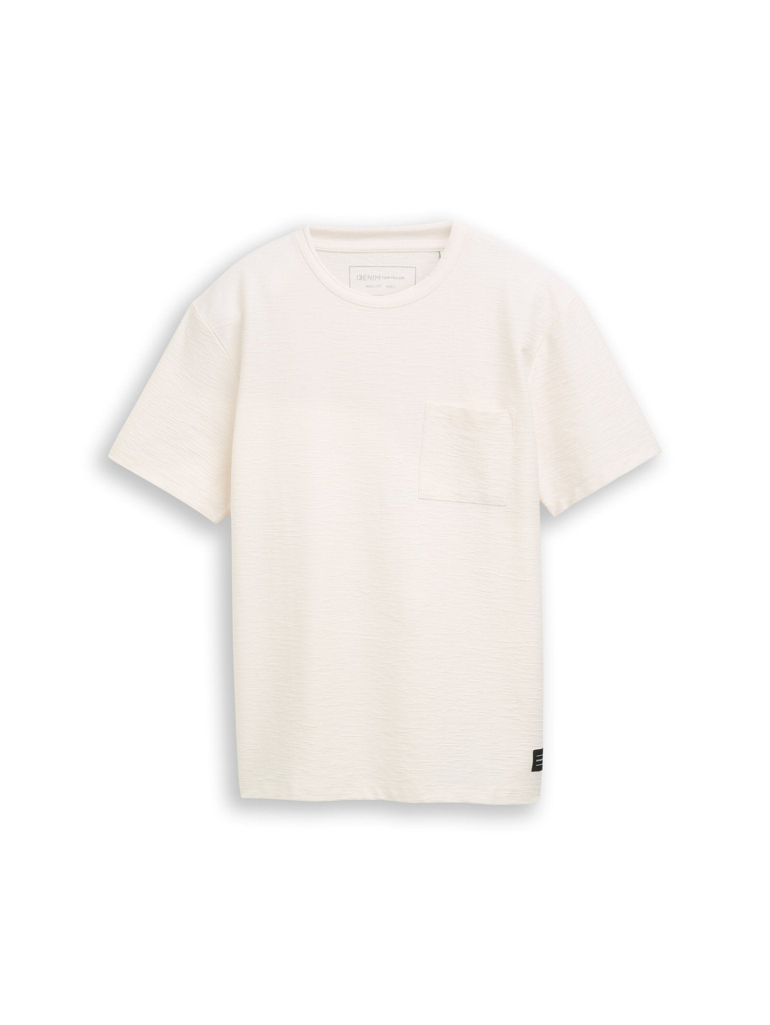Tom Tailor denim Herren T-Shirts kurz Gardenia White