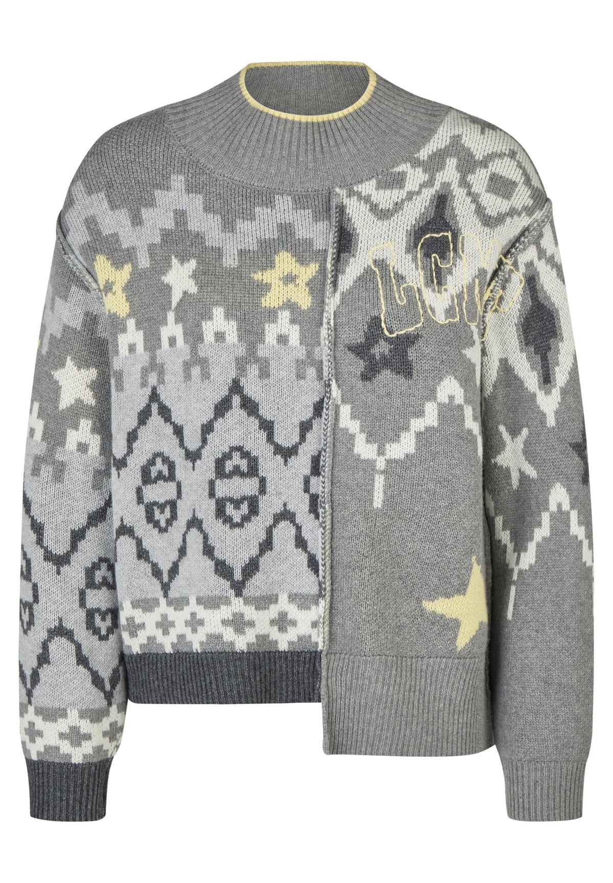 Le Comte Damen Pullover Hellgrau Mel