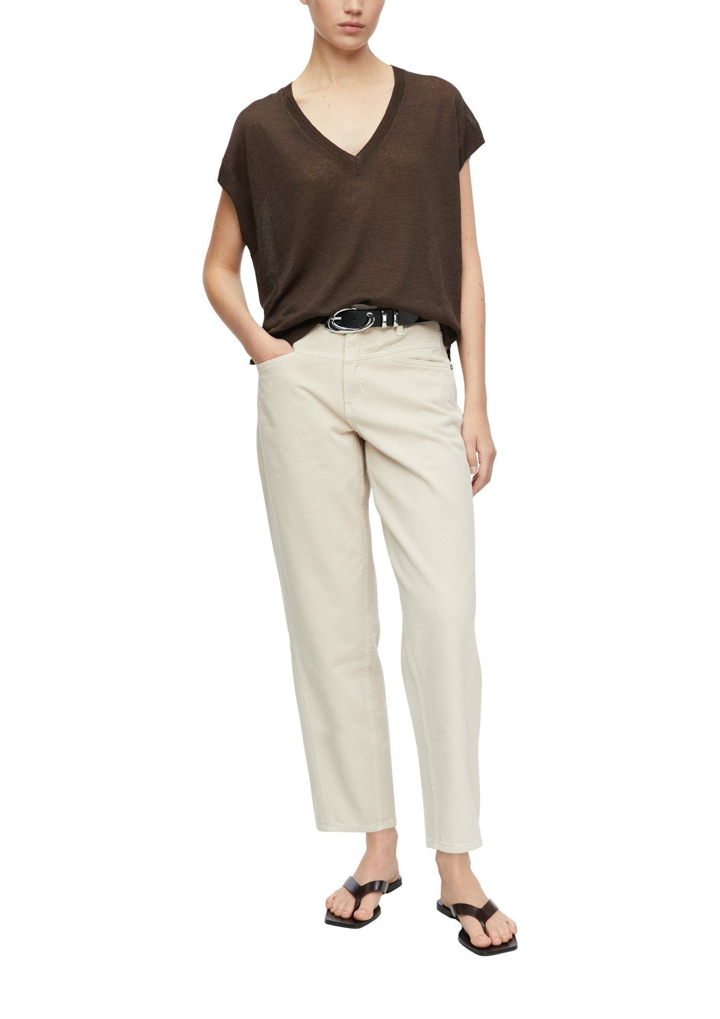 Comma Damen Pullover Brown