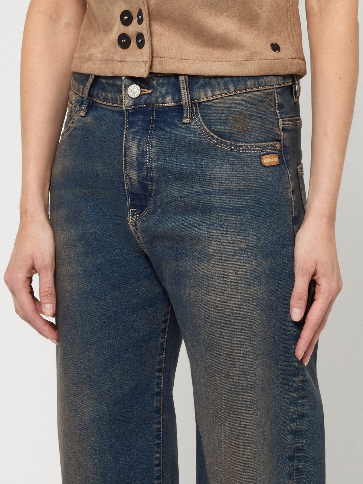 Gang Damen Jeans  Brown Tint