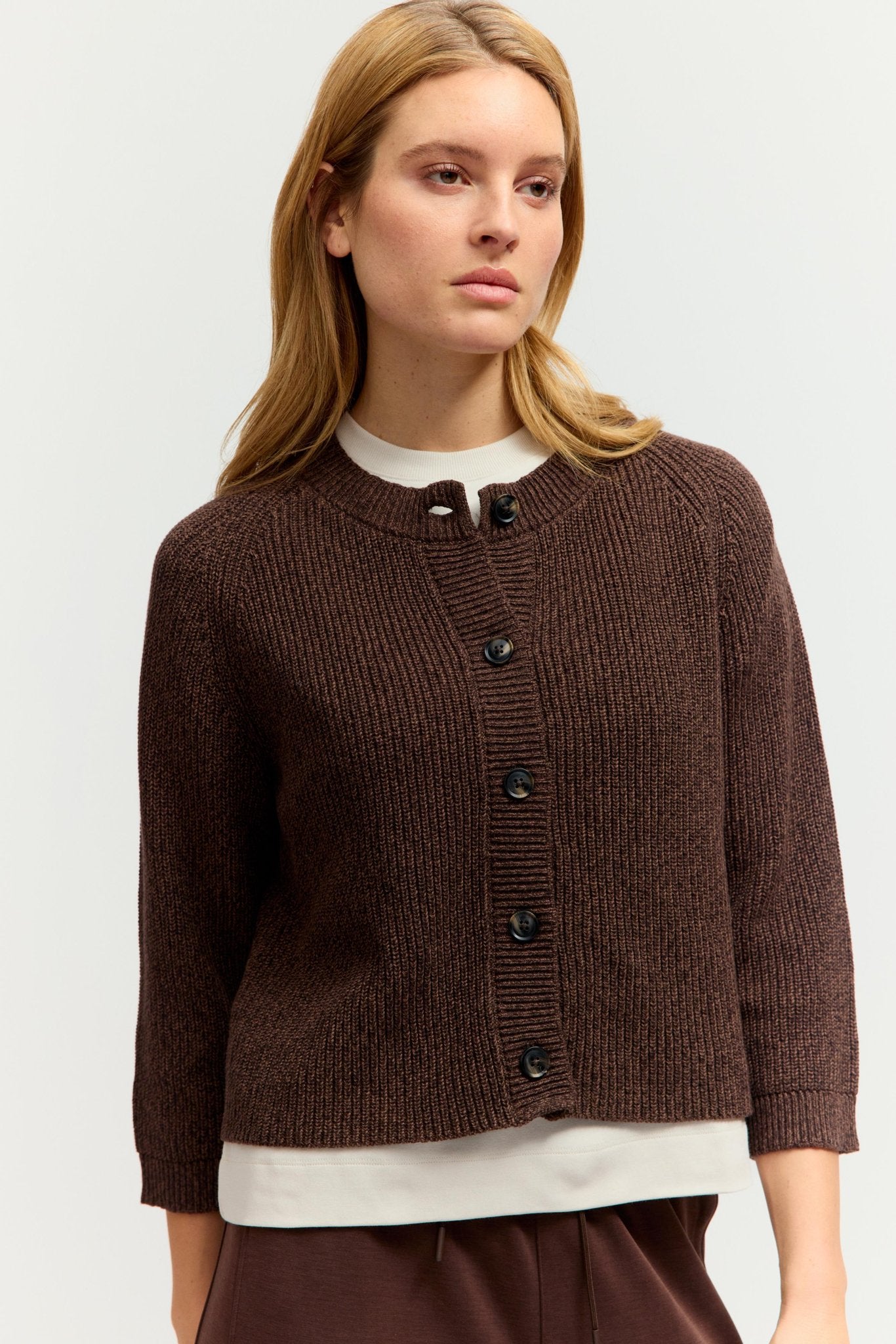 Fashion People Damen Strickjacken  Wood Bicolo