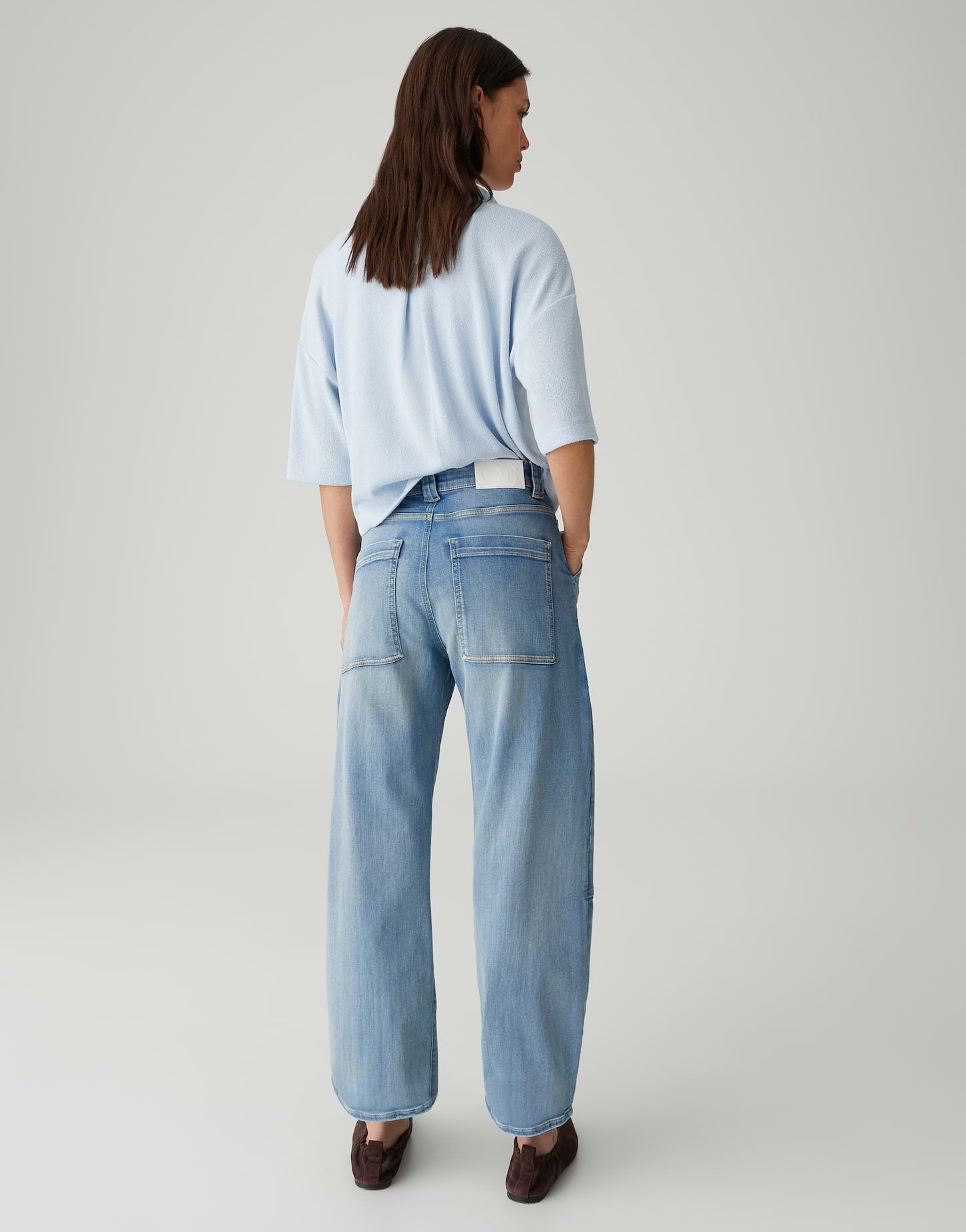 Opus Pants Damen Jeans Light Vin