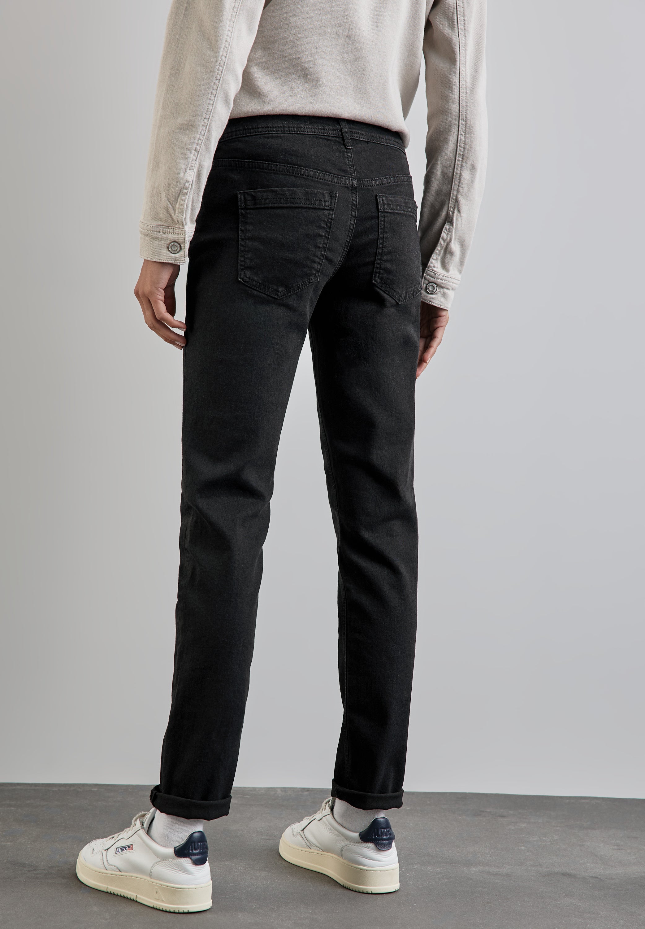 Street One Damen Hosen Deep Blac