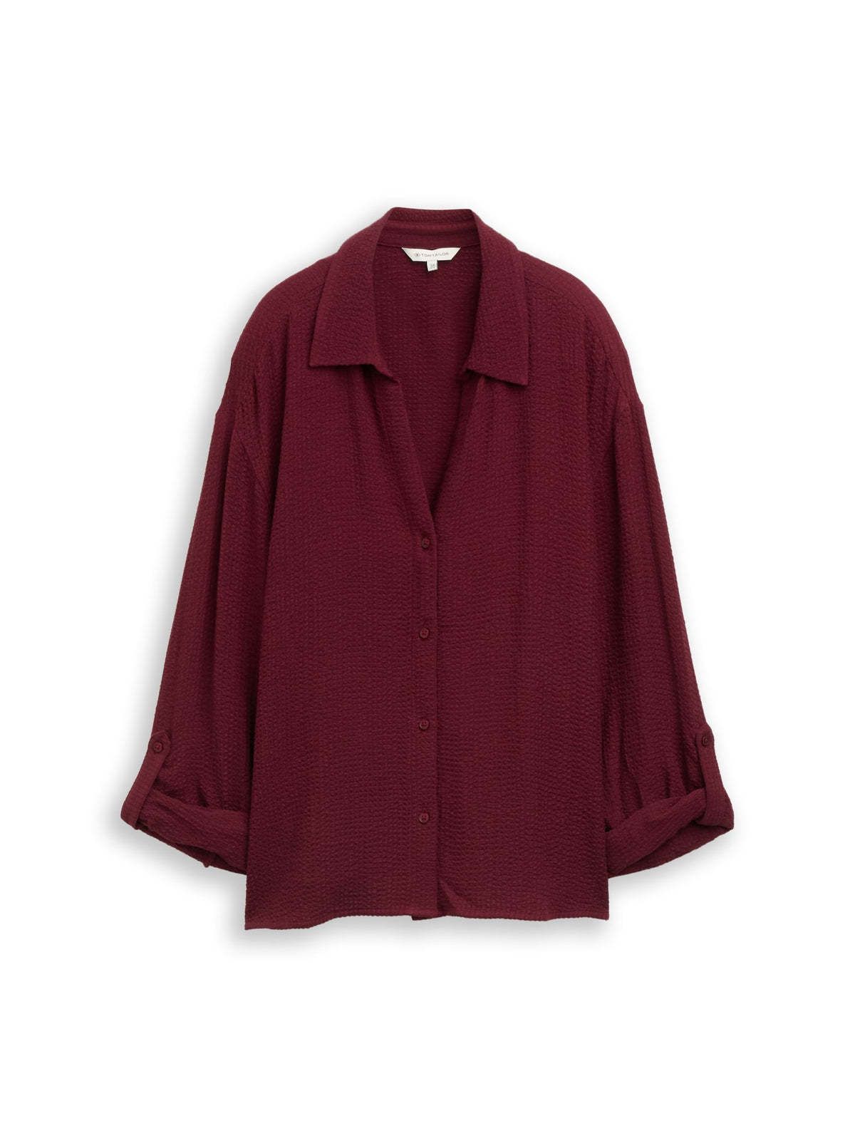 Tom Tailor Damen Blusen kurz Preppy Plum