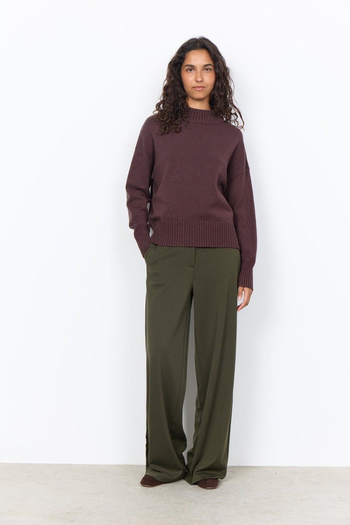 Soya Concept Damen Pullover Chocolate Plum