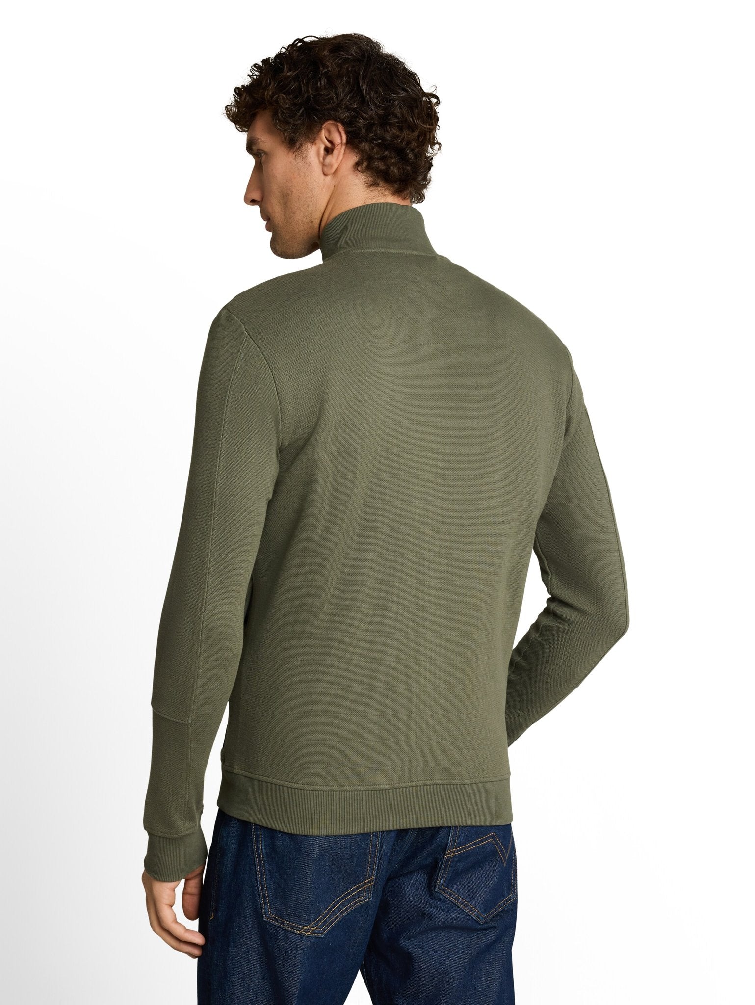 Tom Tailor denim Herren Sweatjacken Urban Olive Gre