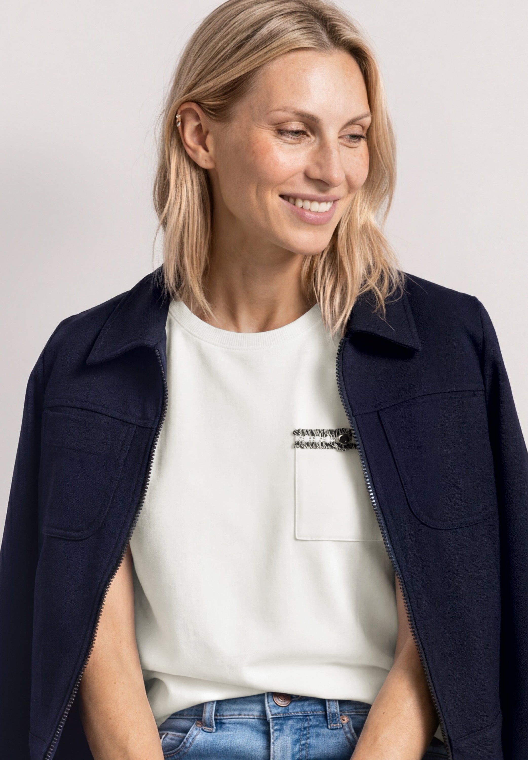 Street One Damen T-Shirts  Off White