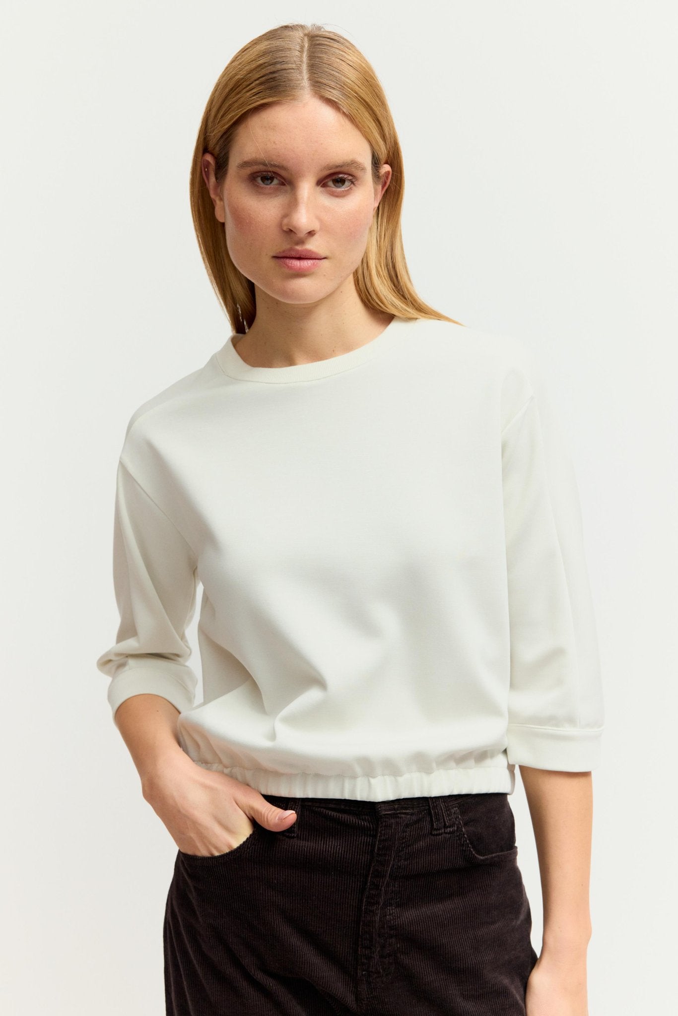 Fashion People Damen T-Shirts Stone Dust