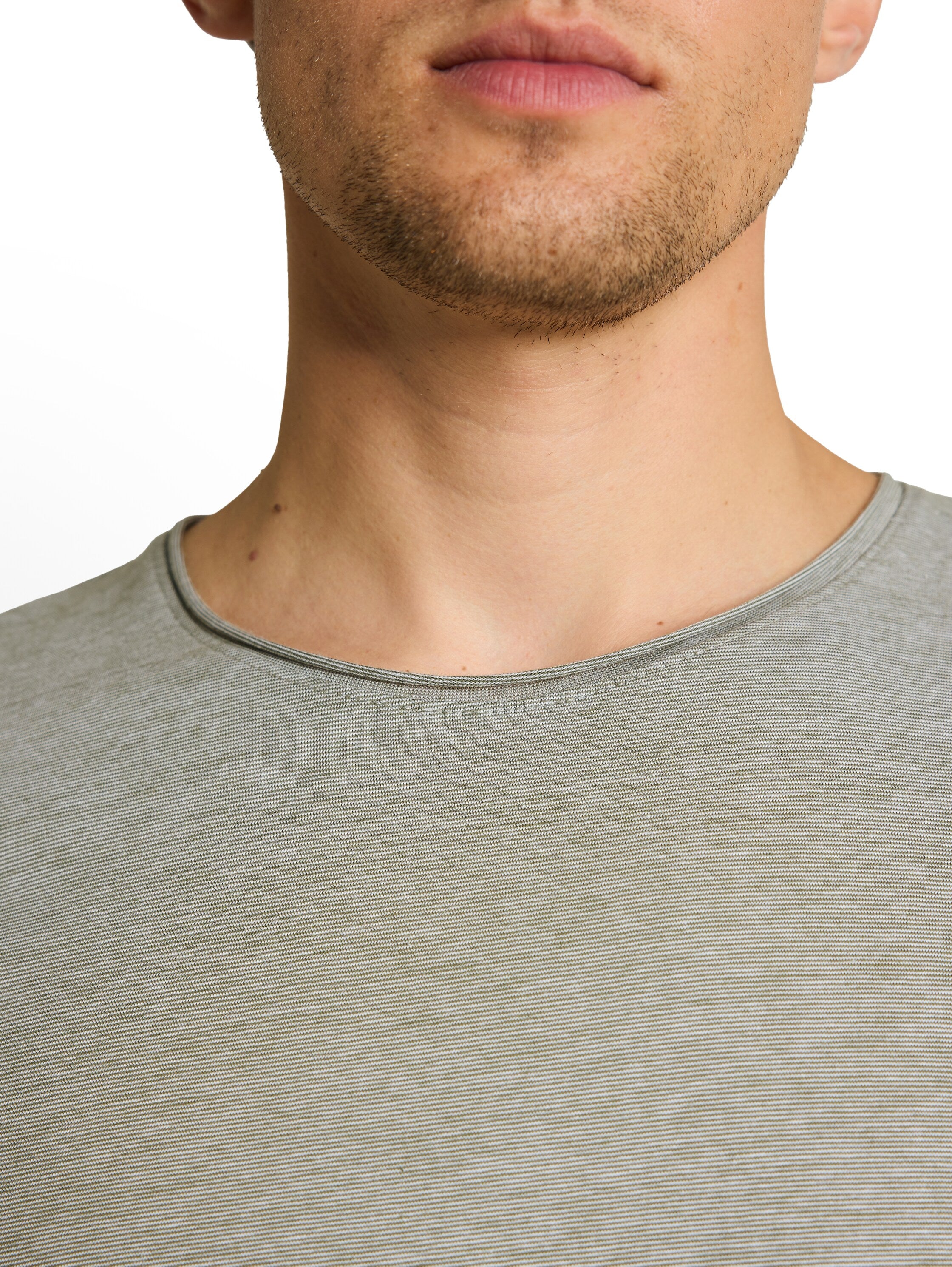 Tom Tailor denim Herren T-Shirts kurz Oak Leaf Green