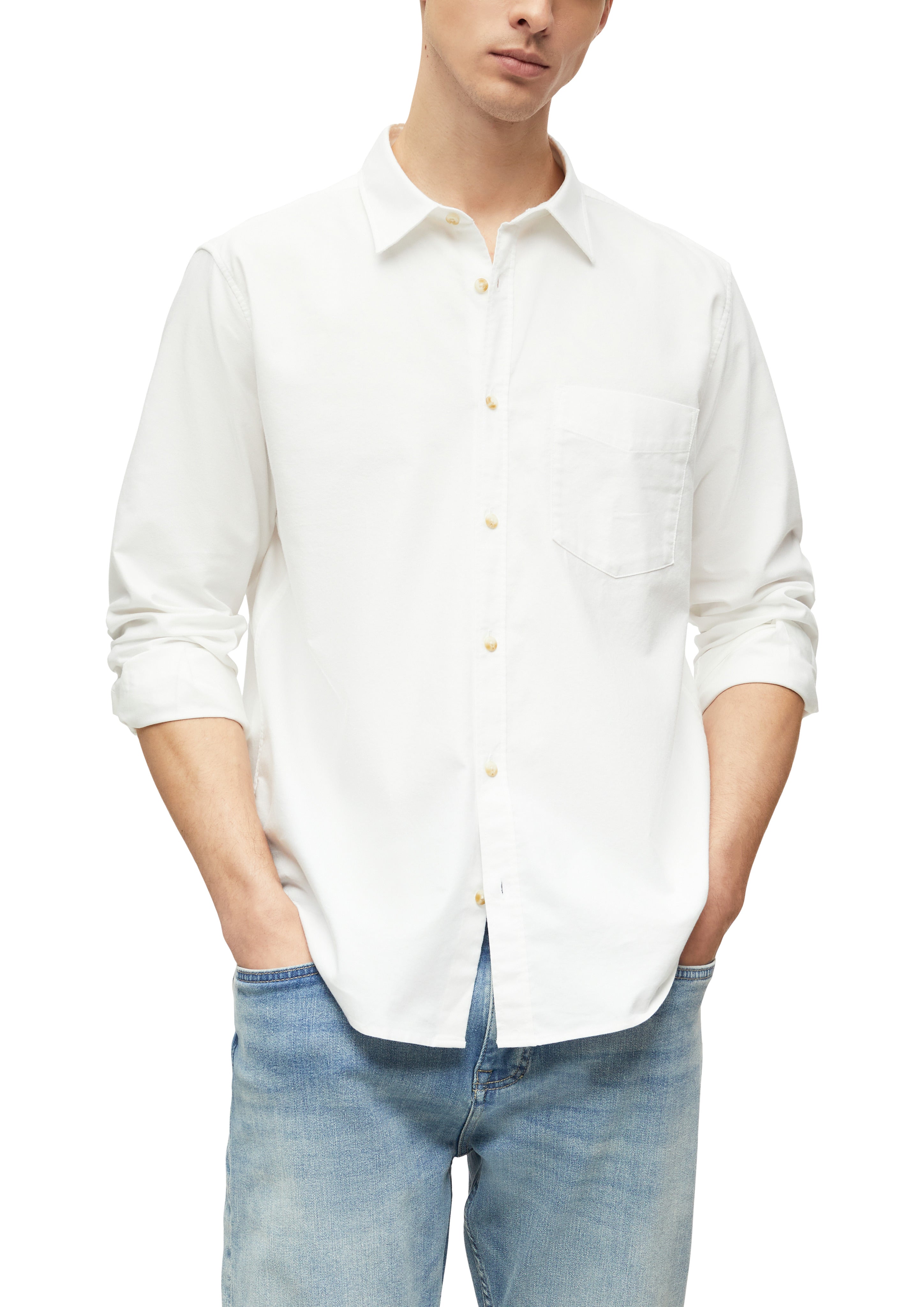 S. Oliver red Herren Hemden lang  White