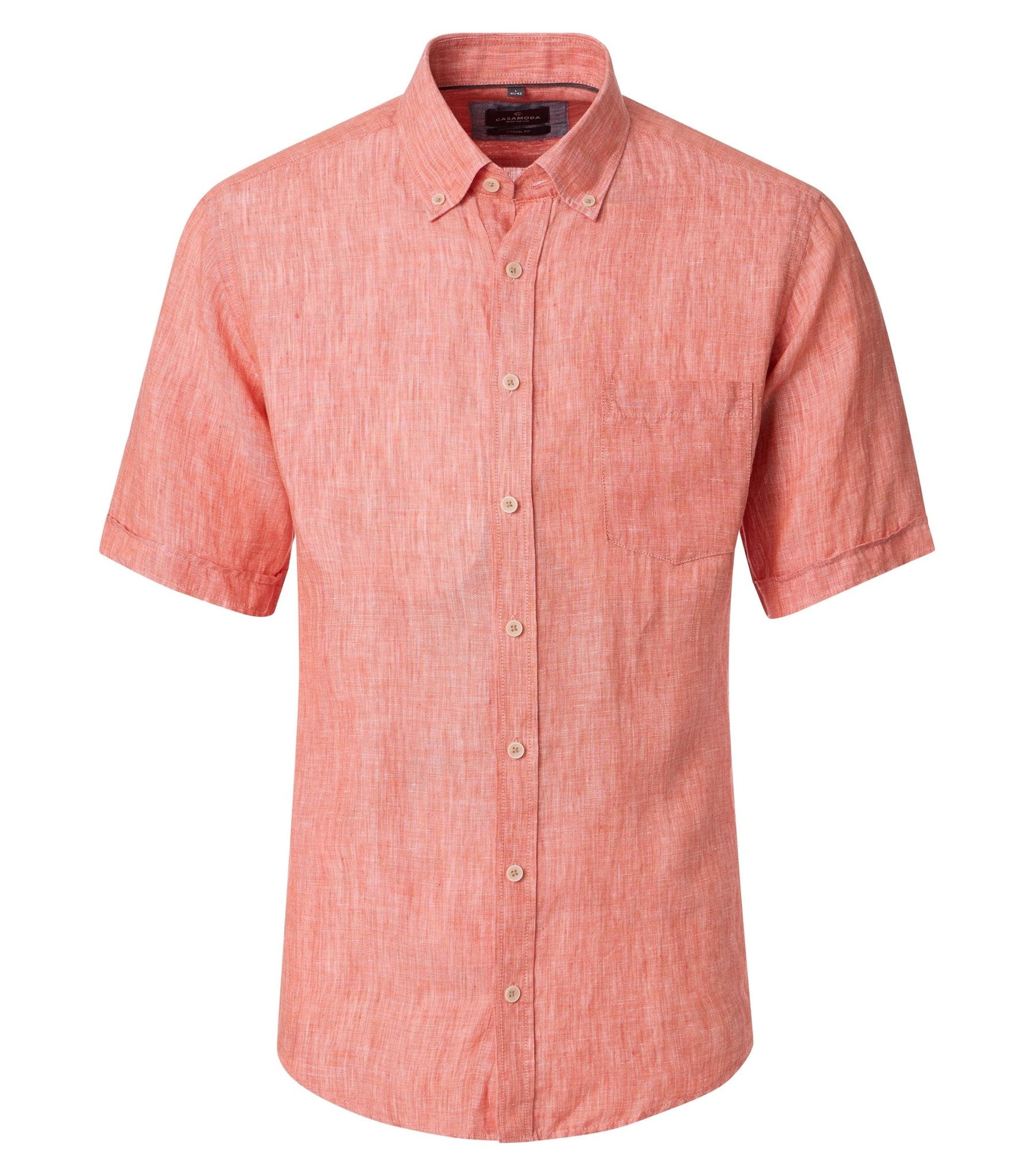 Casa Moda Herren Hemden kurz  Orange