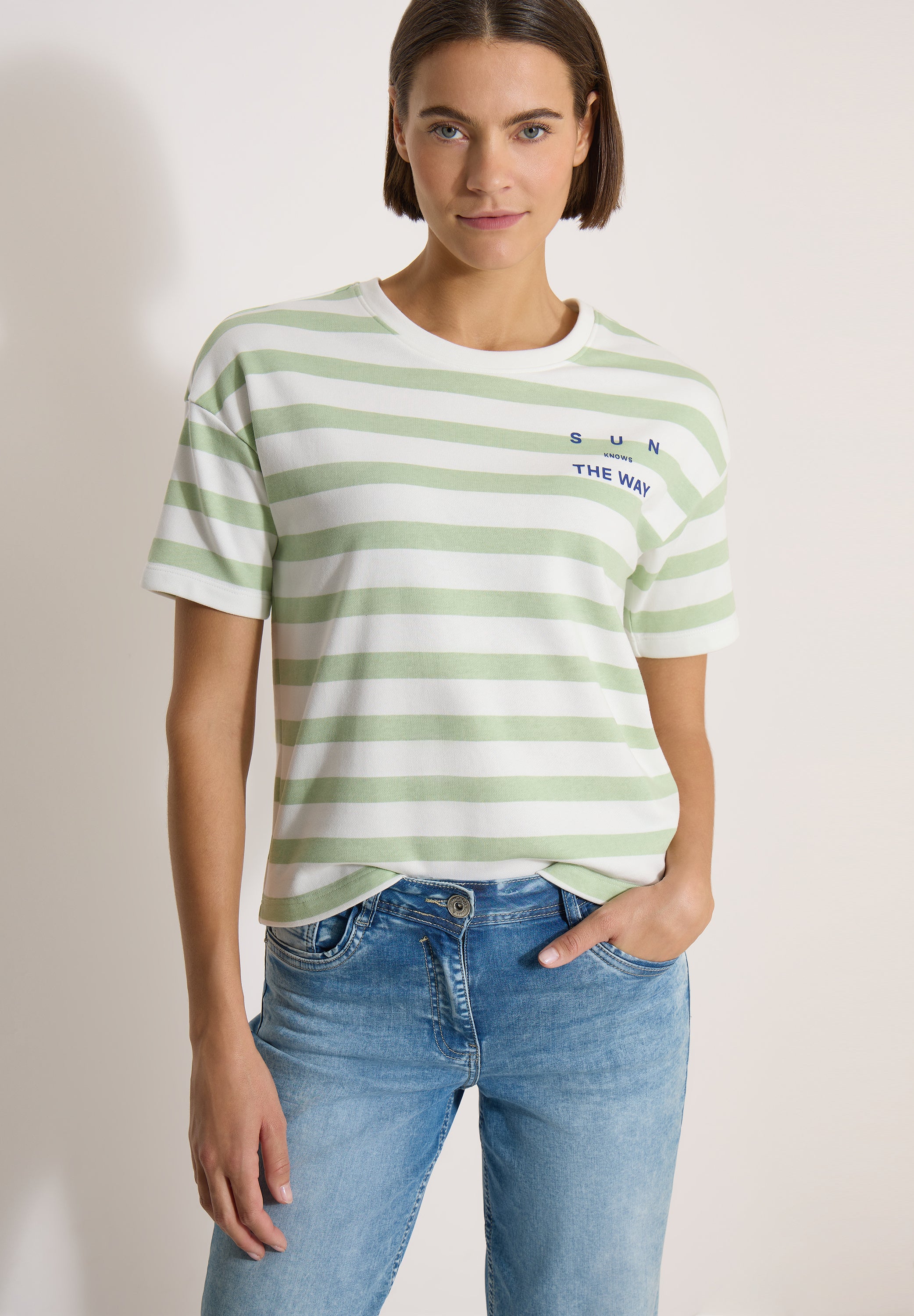 Cecil Damen T-Shirts  Raw Match