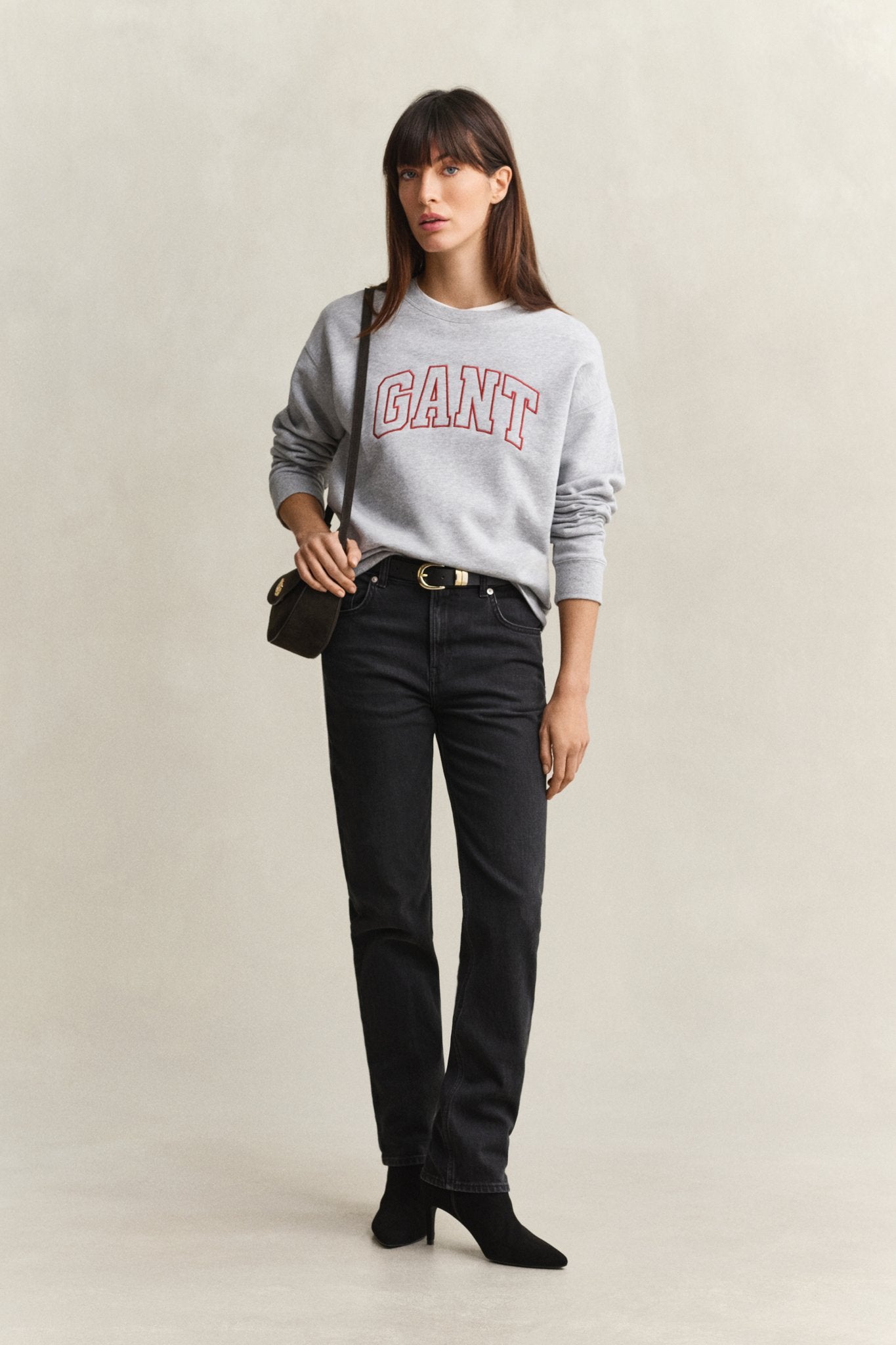 Gant Damen Sweatshirts Light Grey M