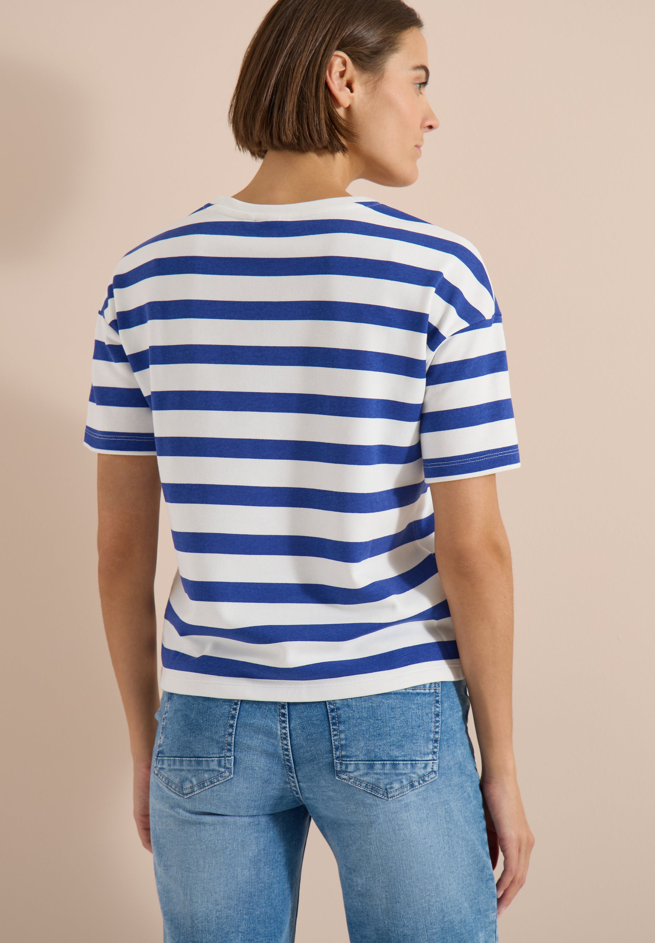 Cecil Damen T-Shirts  Deep Rive