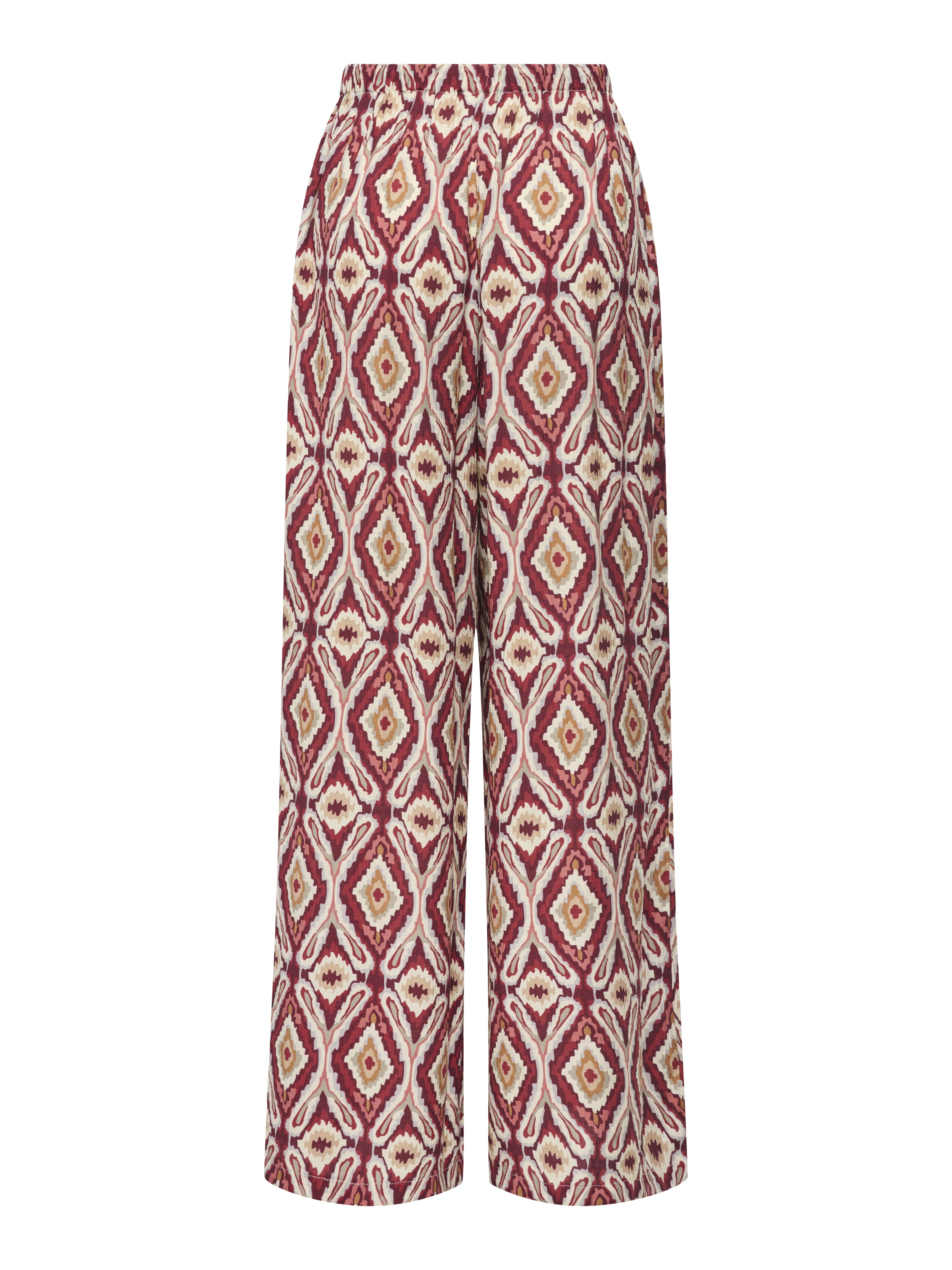 Only Damen Hosen Brick Red/Abstr