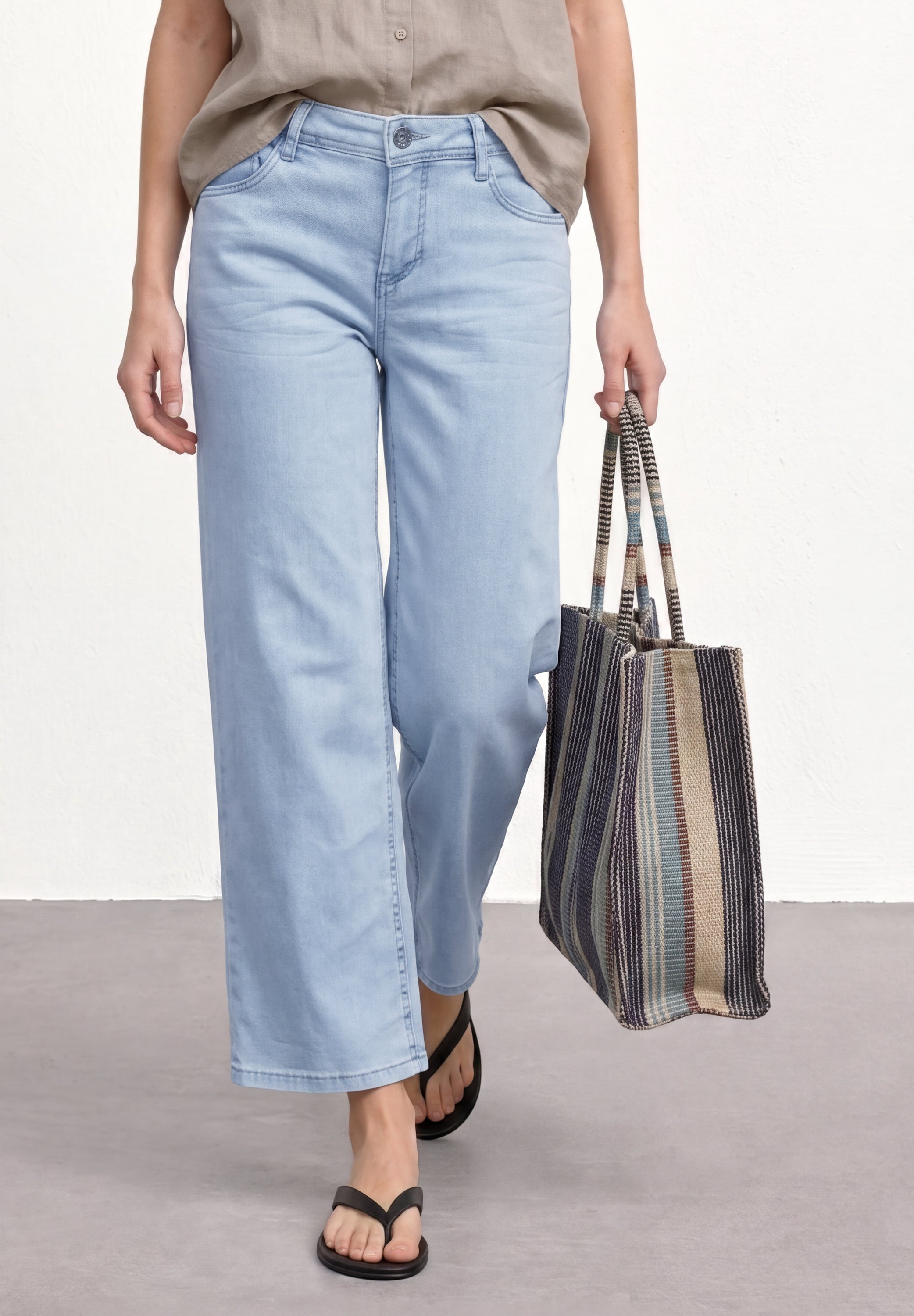 Street One Damen Hosen  Ultra Ble