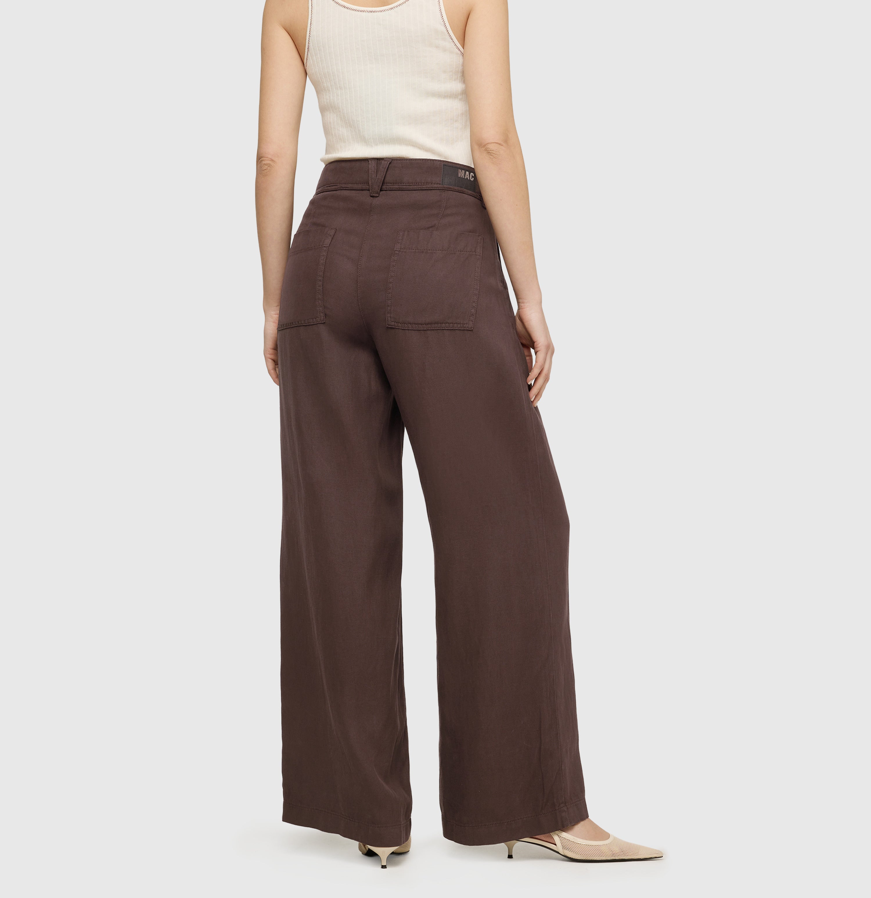 Mac Damen Hosen Truffle Brown P