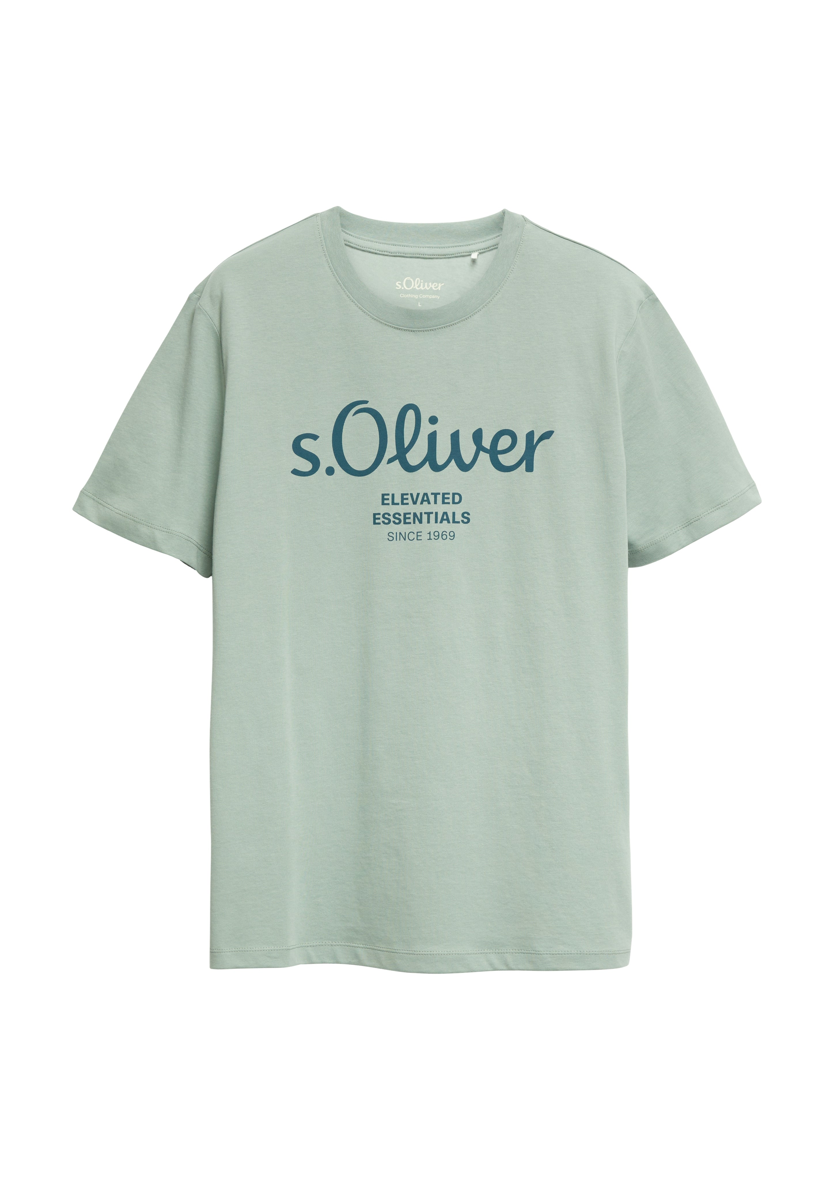 S. Oliver red Herren T-Shirts kurz Blue Green