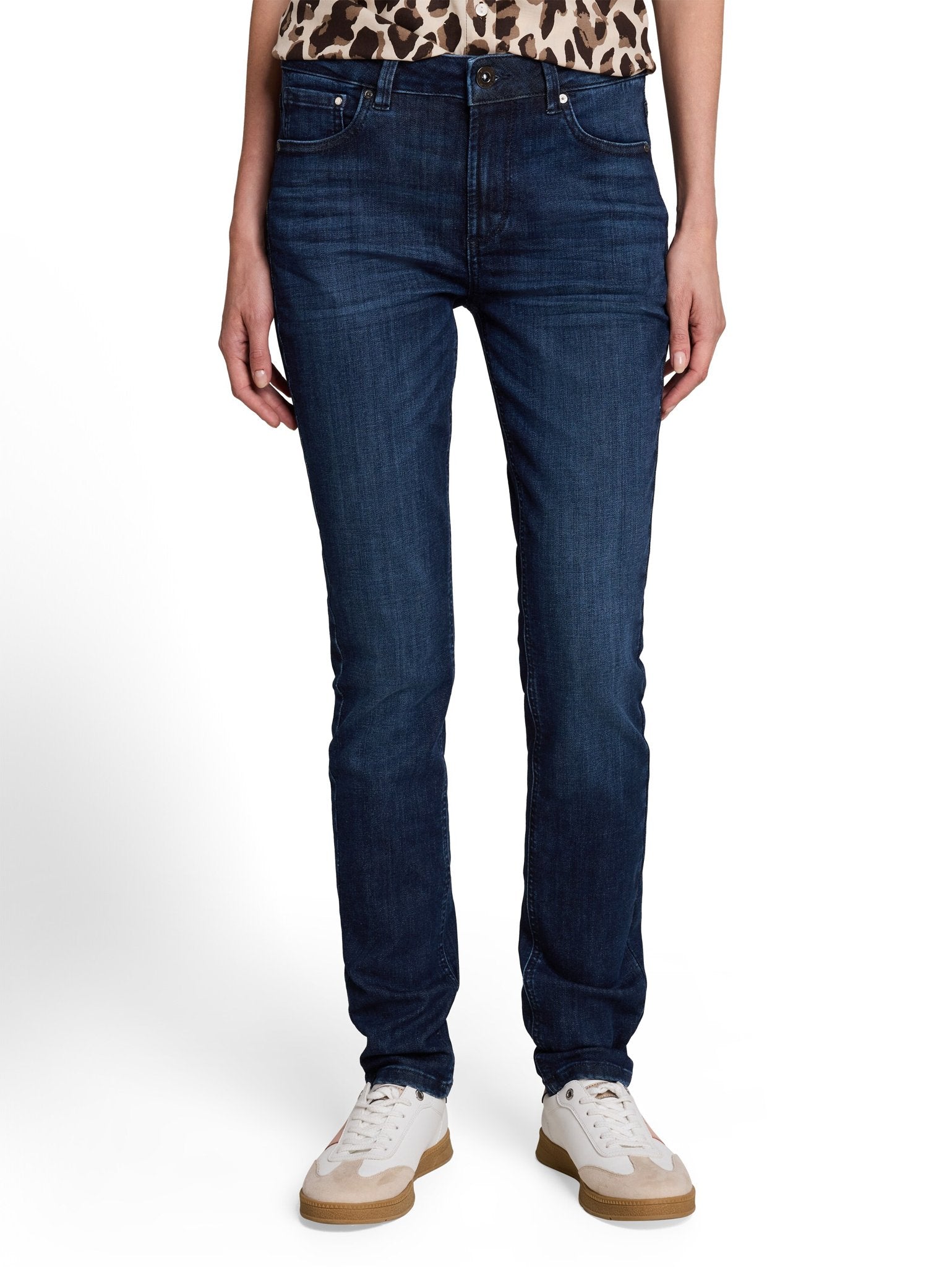 Tom Tailor Damen Jeans Dark Blue Denim