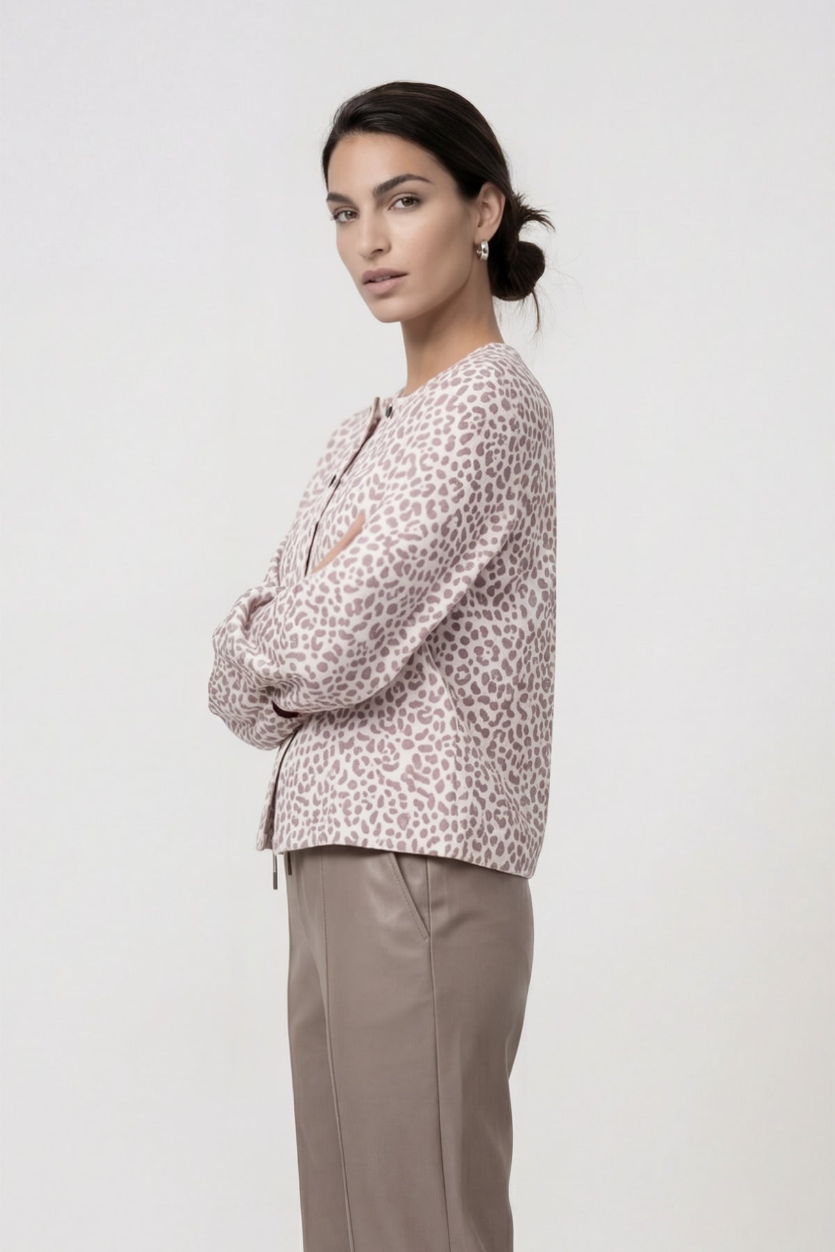 Monari Damen Blazer  Taupe Gemus