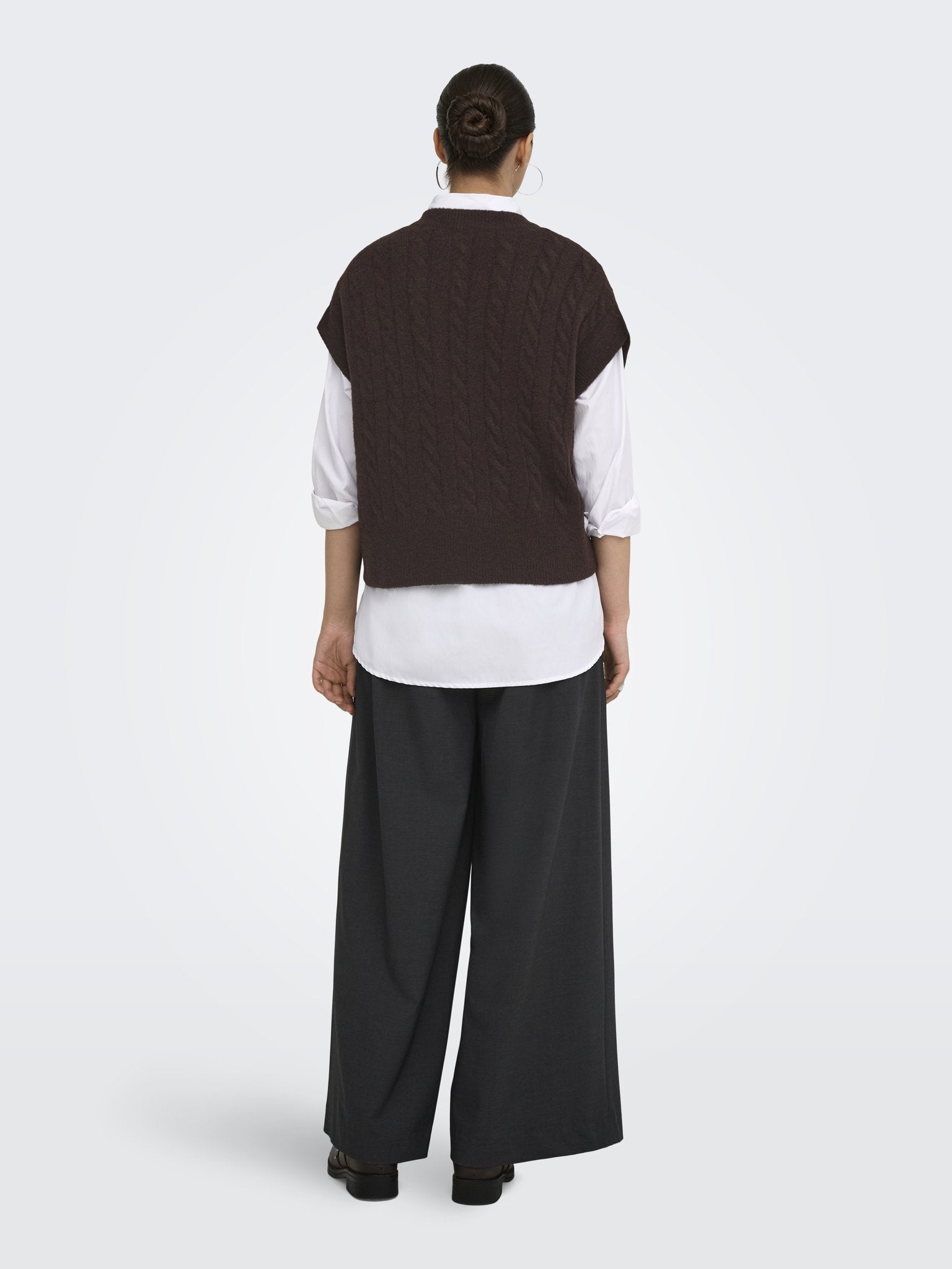 only Damen Pullover Coffee Bean/Mel