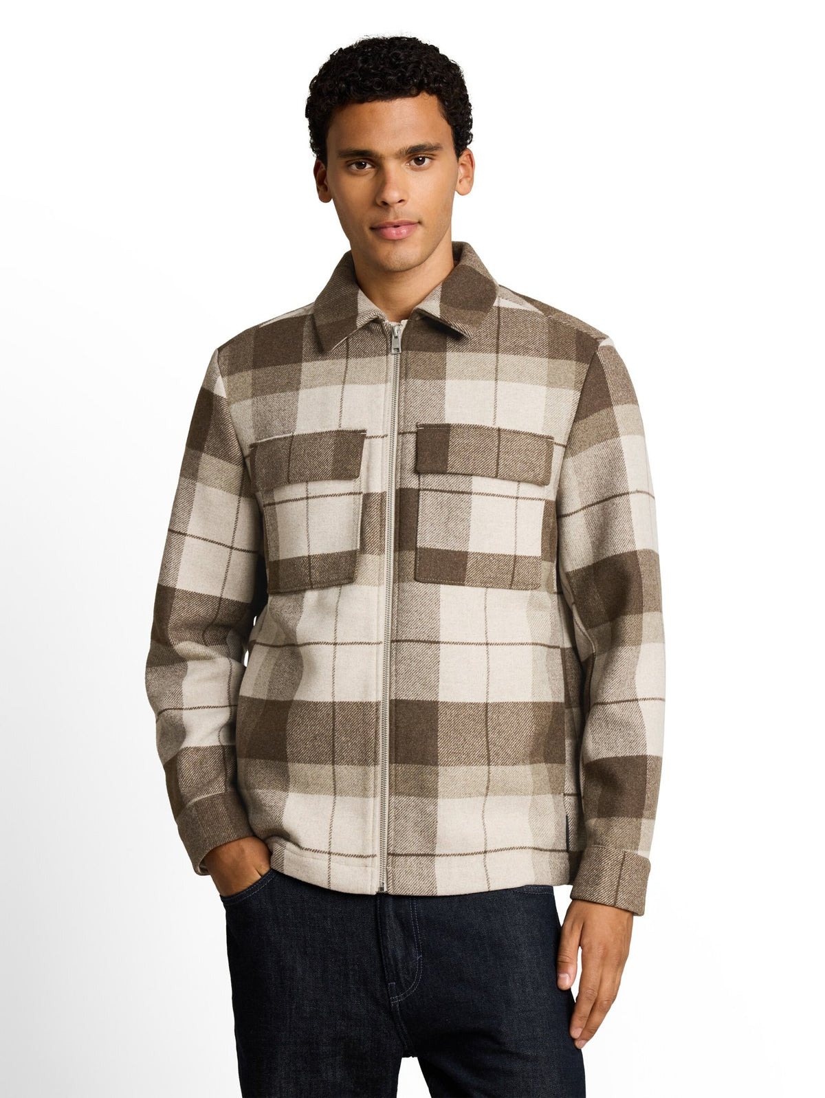 Tom Tailor denim Herren Jacken Beige Brown Woo