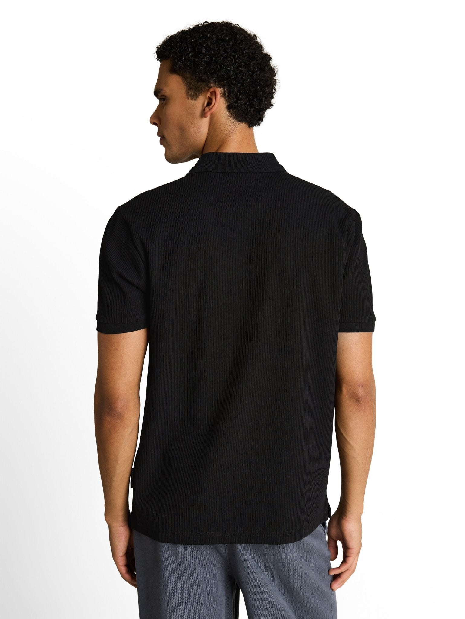 Tom Tailor denim Herren Polo-Shirts Black