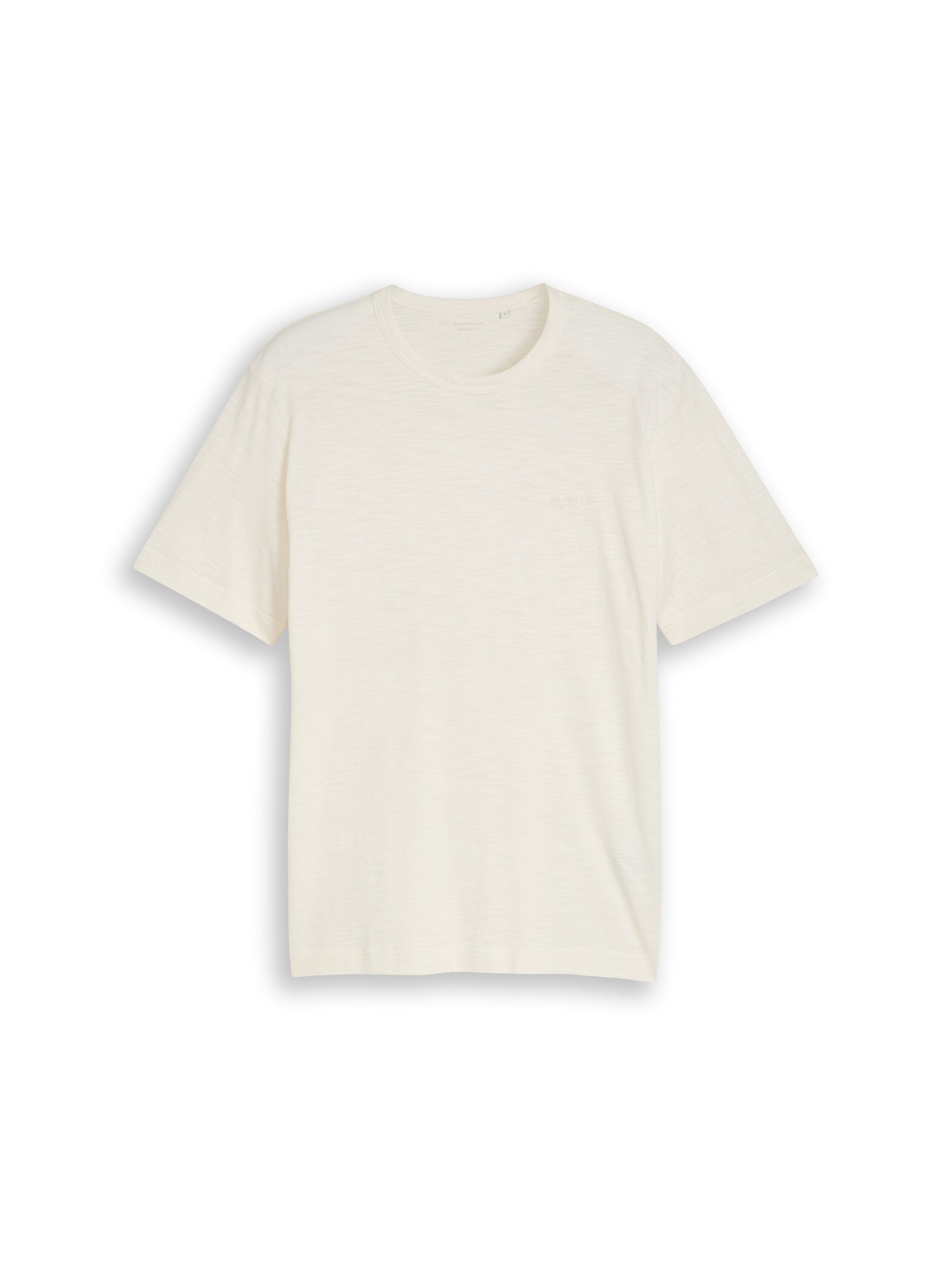 Tom Tailor Herren T-Shirts kurz Gardenia White