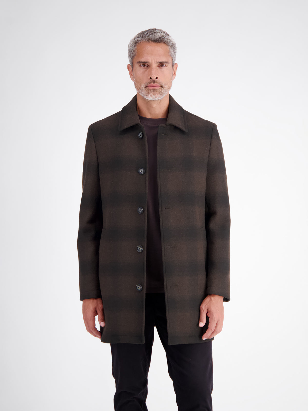 Lerros Herren Mantel Timber Brown