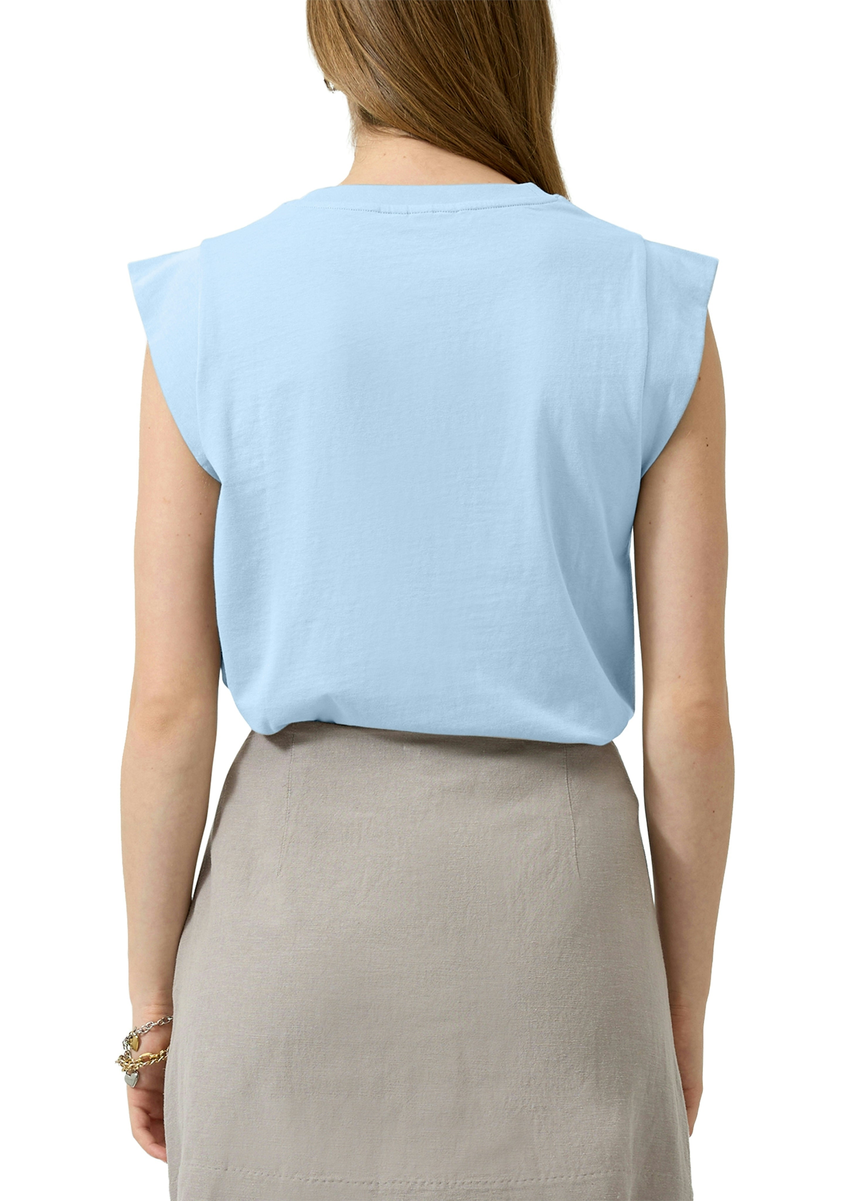 QS by S.Oliver Damen T-Shirts Blue