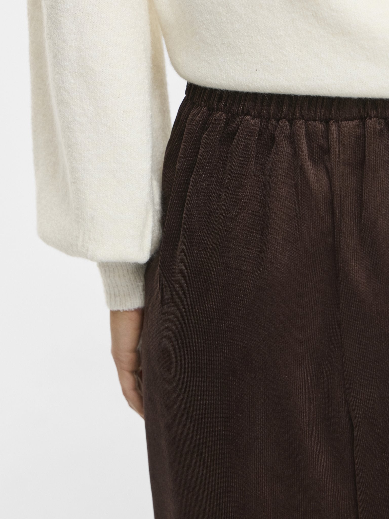 Vila Damen Hosen Coffee Bean